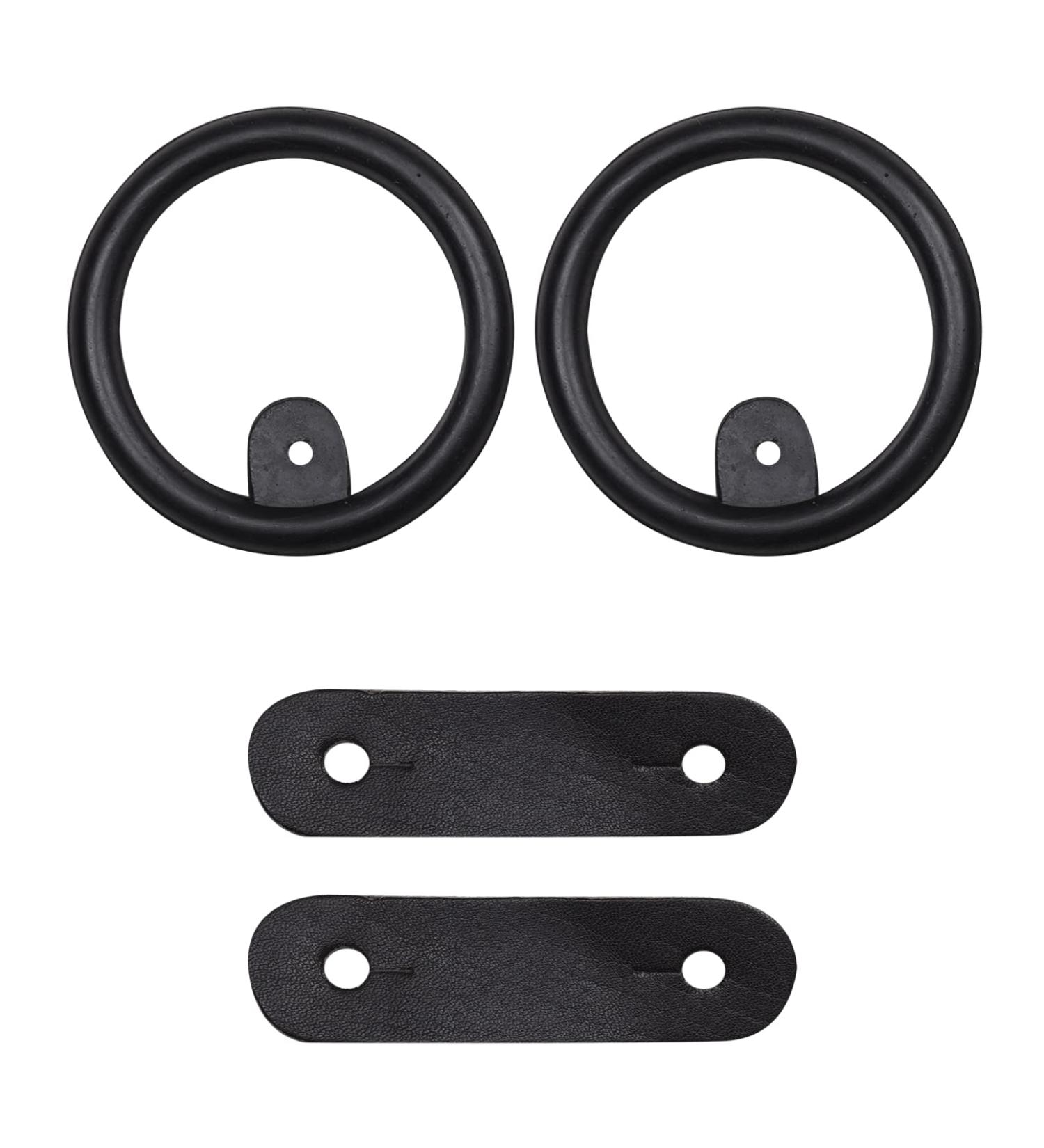Waldhausen spare part set for safety stirrups rubber rings leather loop one size