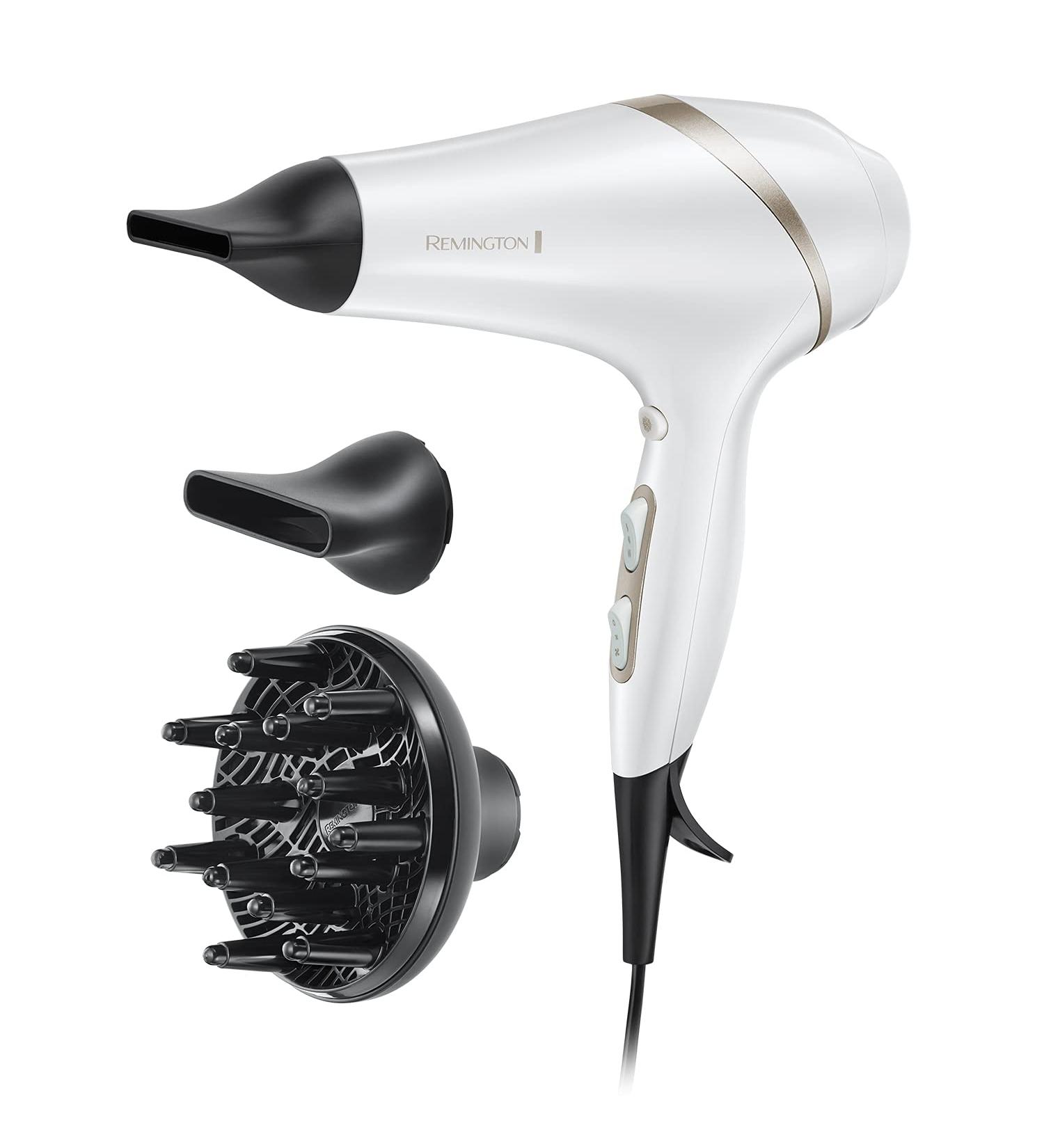 Remington Hydraluxe Hair Dryer with Moisture Lock Conditioners - AC8901 White - Buy Online on SooperMarket.com