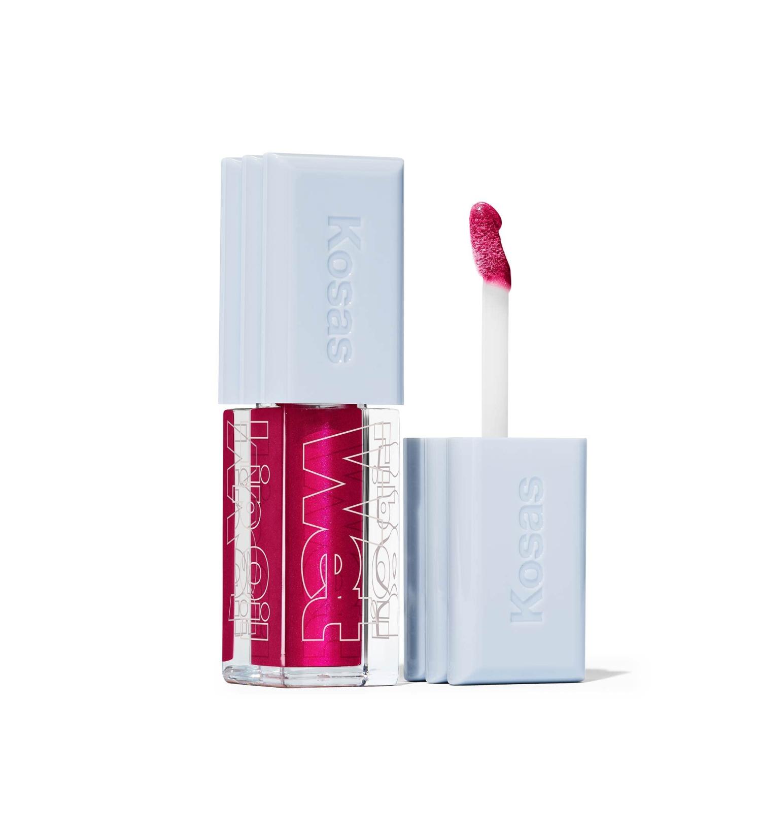 Kosas Wet Lip Oil Gloss - Hydrating Lip Plumping Treatment with Hyaluronic Acid & Peptides (Fruitjuice - Buy Online on SooperMarket.com
