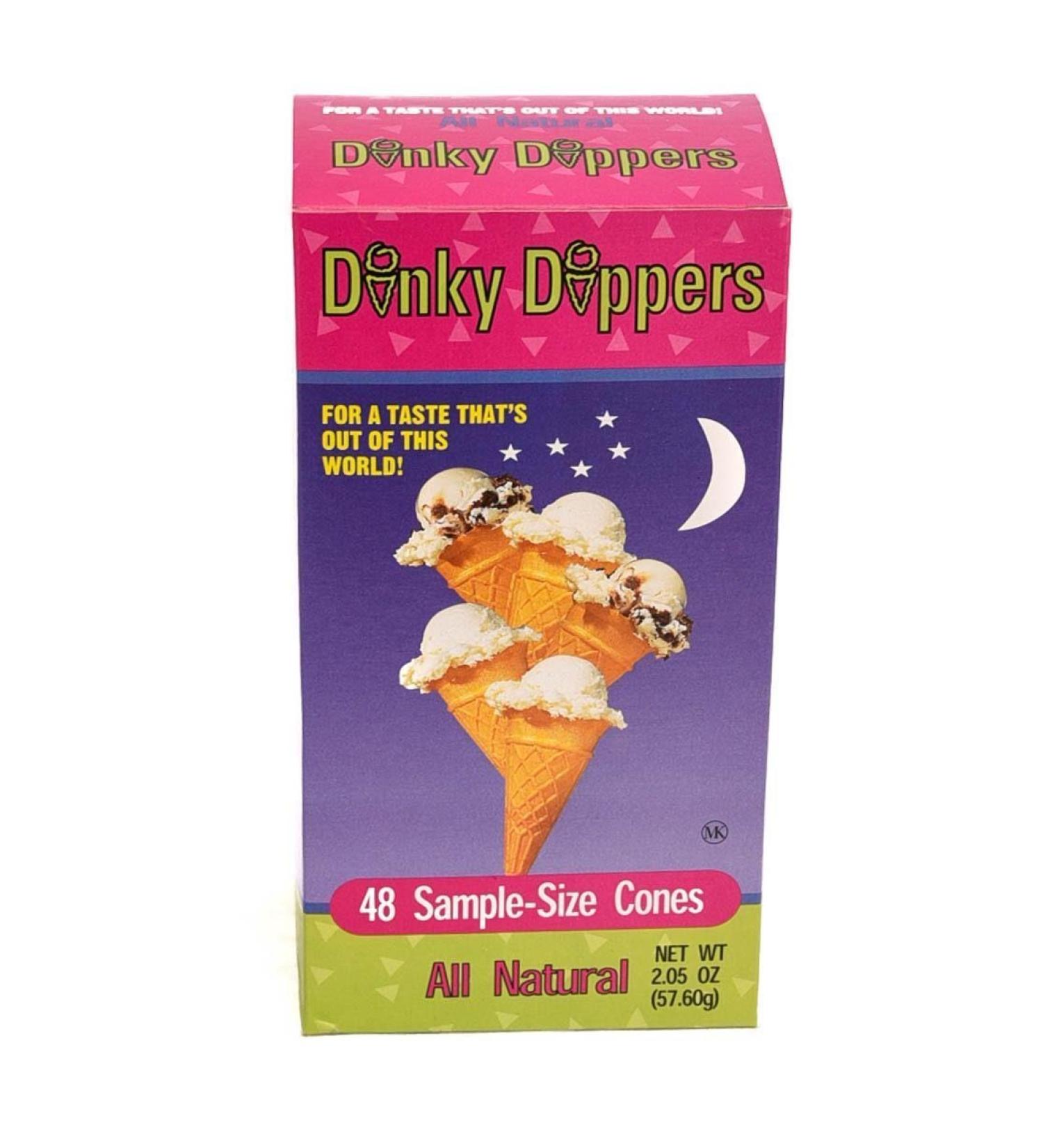 Dinky Dippers Miniature Ice Cream Cones Mini Child-Size 48ct 1.95 Ounce
