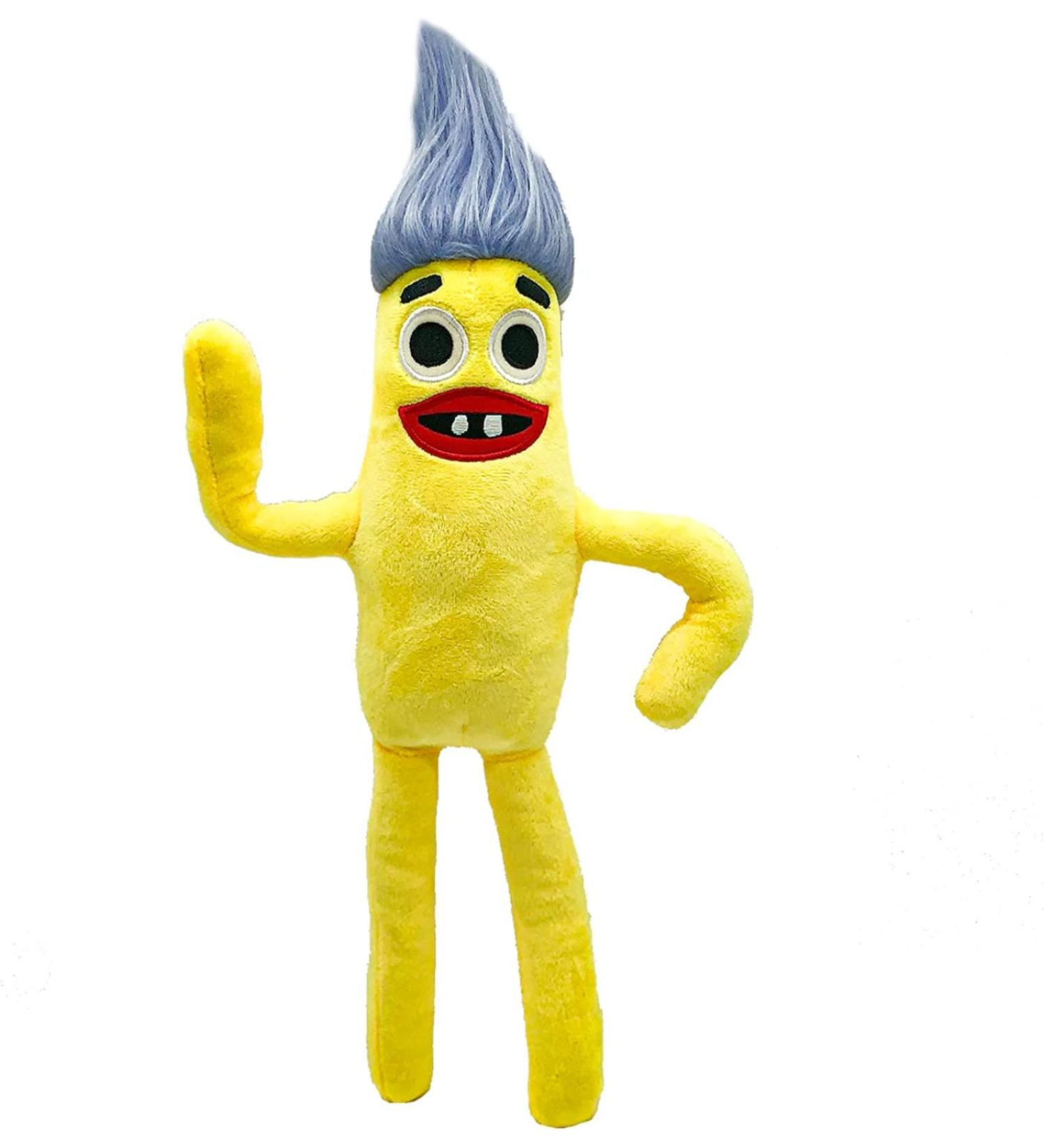 Sausage Yellow Plush Toy - Cartoon Game Character Kids Stuffed Dolls - Squishy Soft Toy for Kids - Rainbow Friends Plushie - Squishmallow Teddy Pillow Figure - Buy Online on SooperMarket.com