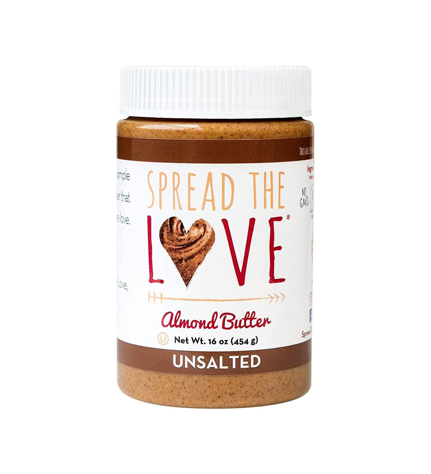 Spread The Love Almond Butter Unsalted 16 oz ( 454 g) - Buy Online on SooperMarket.com