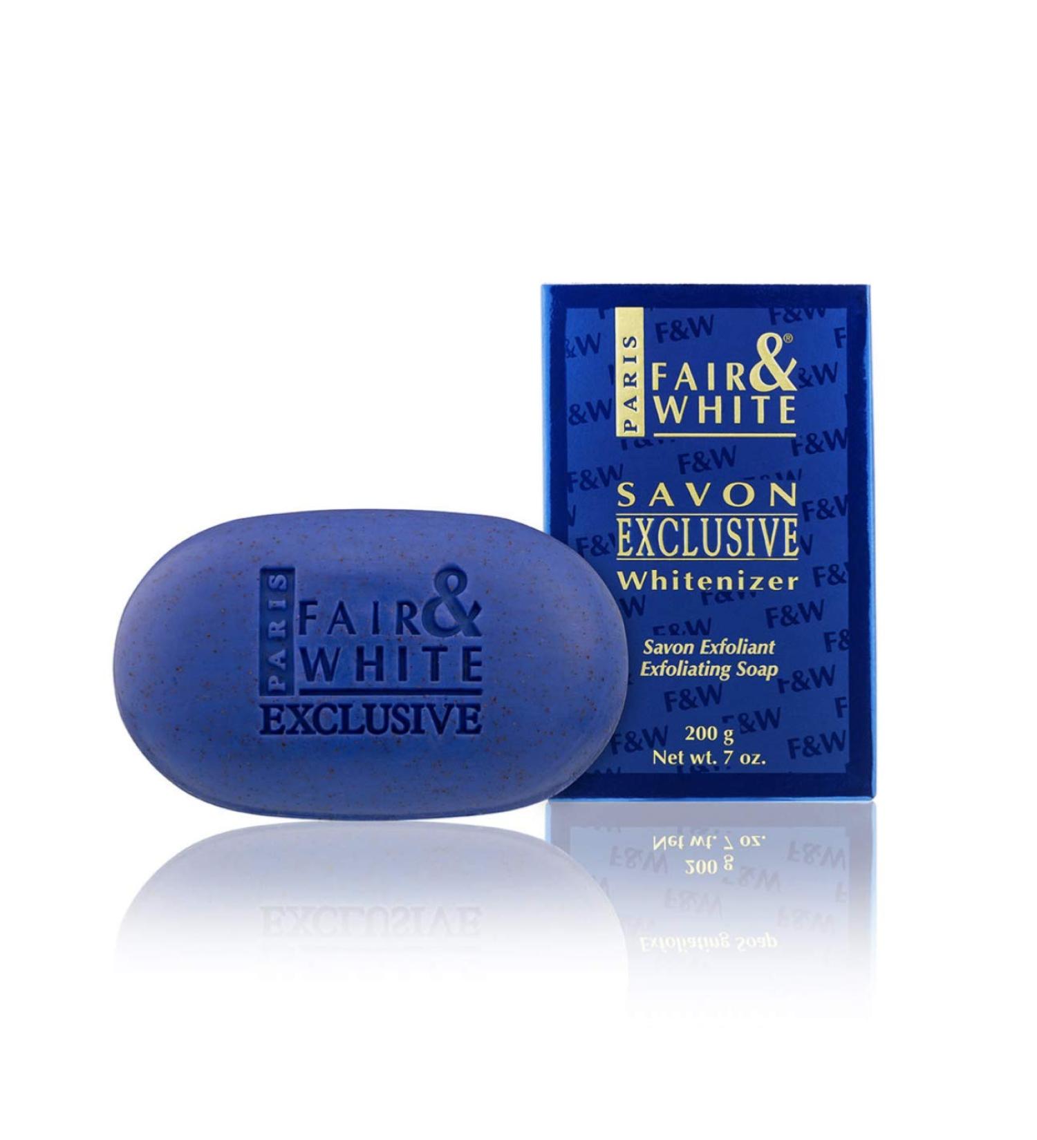 FAIR & WHITE Exclusive Exfoliating Soap 200g/7oz - Moisturizing Bar for Face & Body - Buy Online on SooperMarket.com