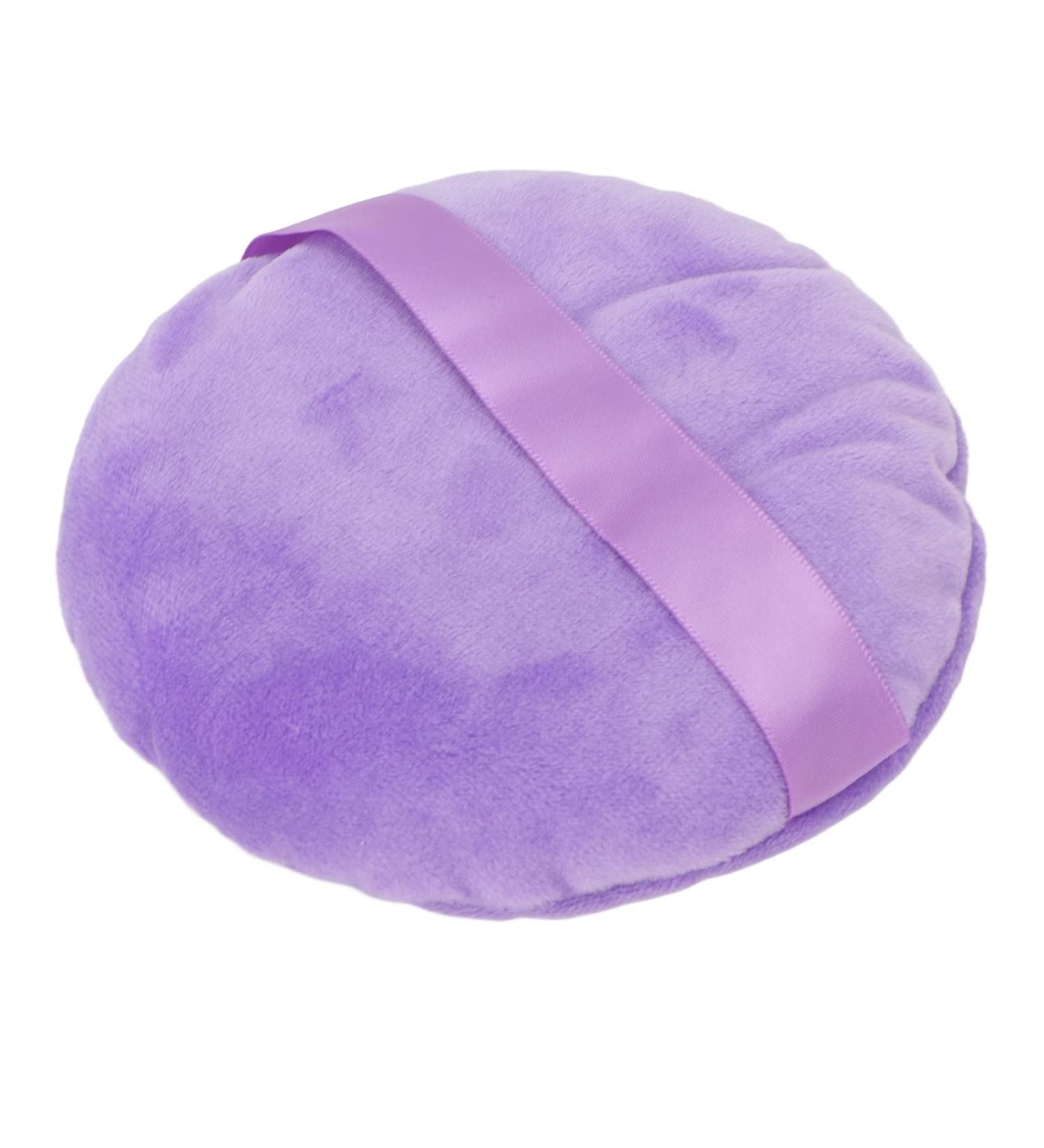 Makeup Puff Pad Powder Puff Wet Dry Washable Soft Swan Down Ultra Large Round Loose Powder Puff for Makeup Round Powder Blenders Sponges (Purple) - Buy Online on SooperMarket.com