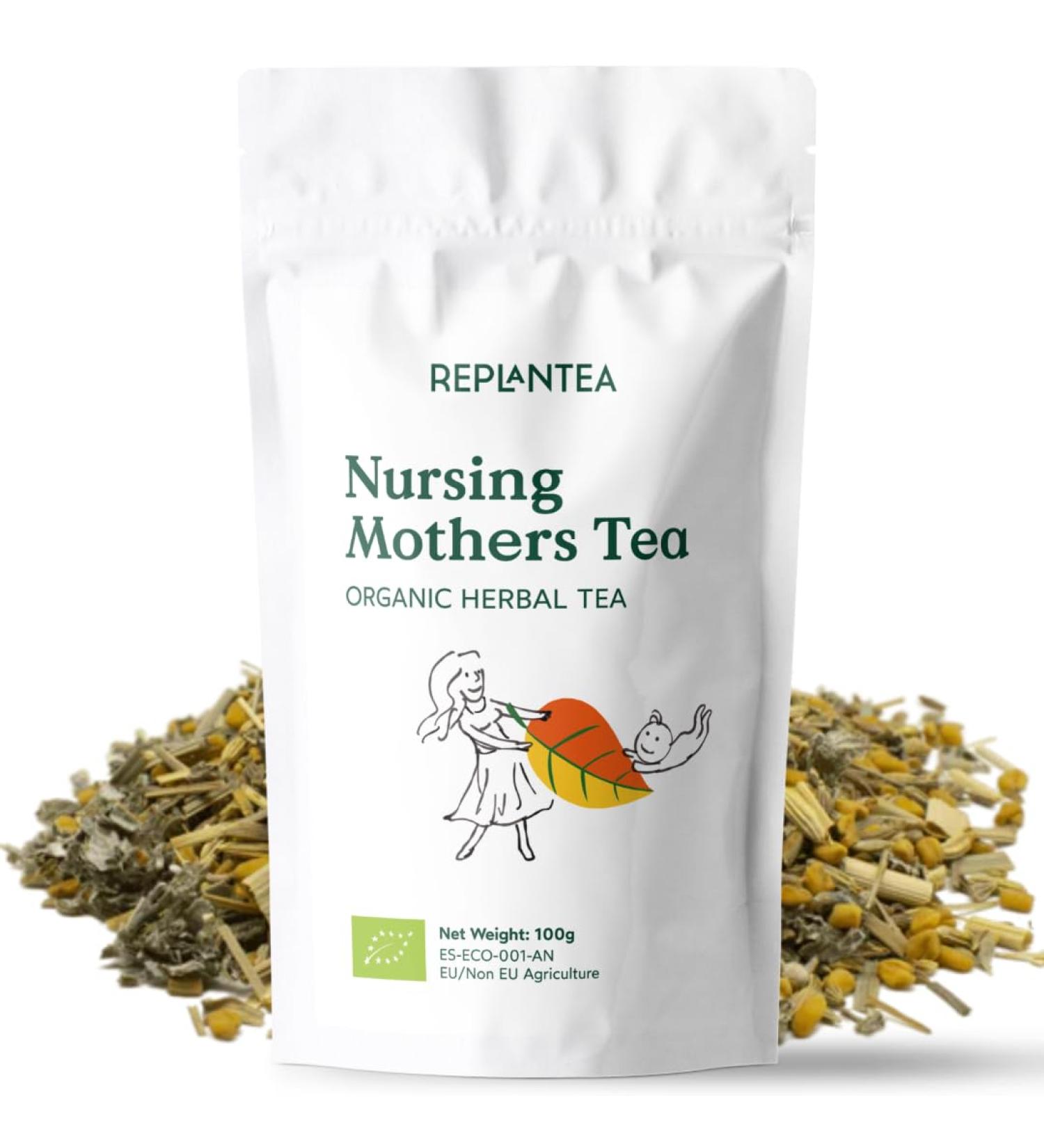 Breastfeeding Tea Organic 100g (50 Cups) | Fenugreek Tea for Nursing and Lactation Caffeine Free REPLANTEA - Buy Online on SooperMarket.com