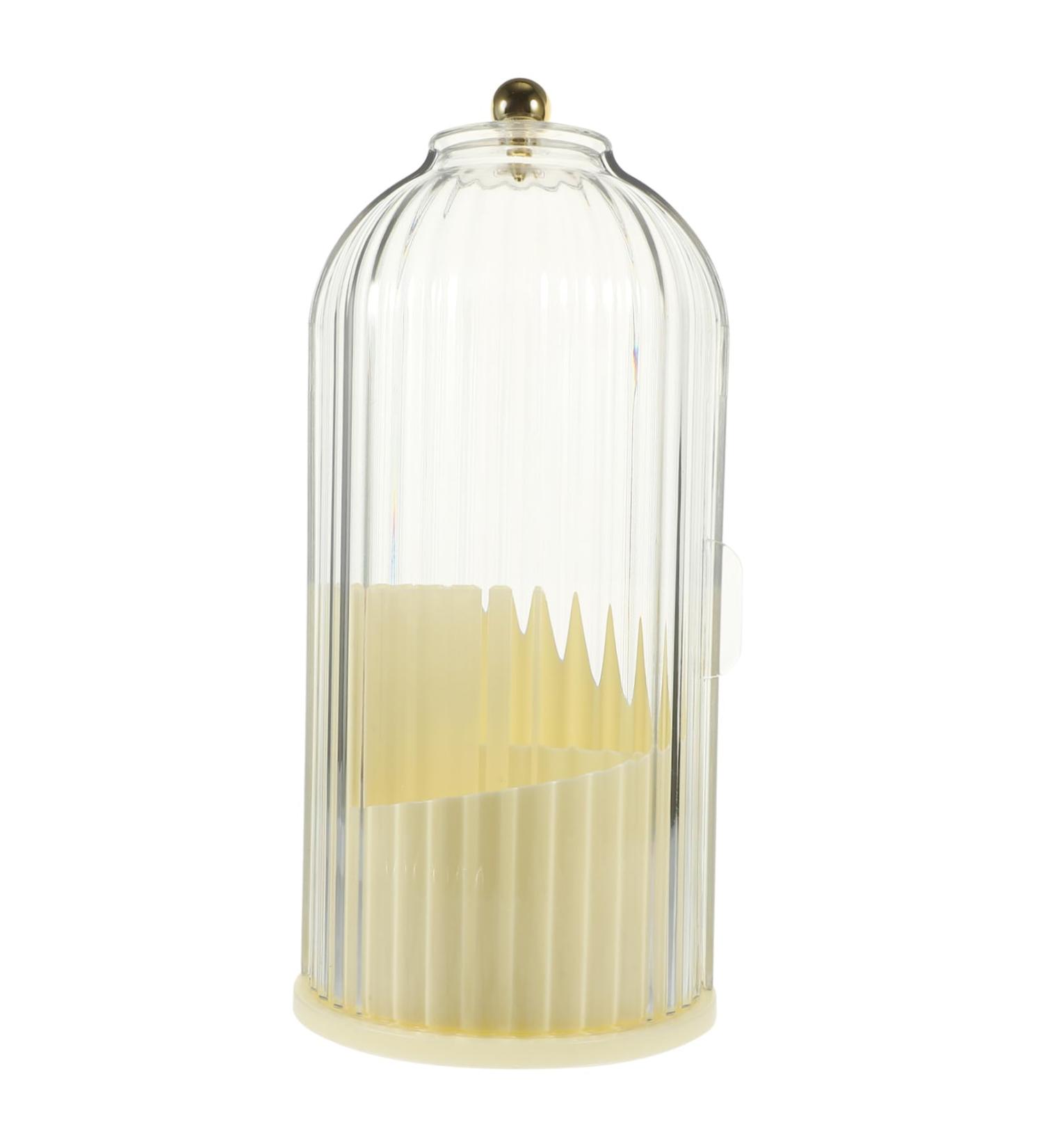 OFFSCH Eyeliner Pencil Makeup Brush Holder with Lid Cosmetics Desktop Organizer To Rotate Baby Brush Case - Buy Online on SooperMarket.com