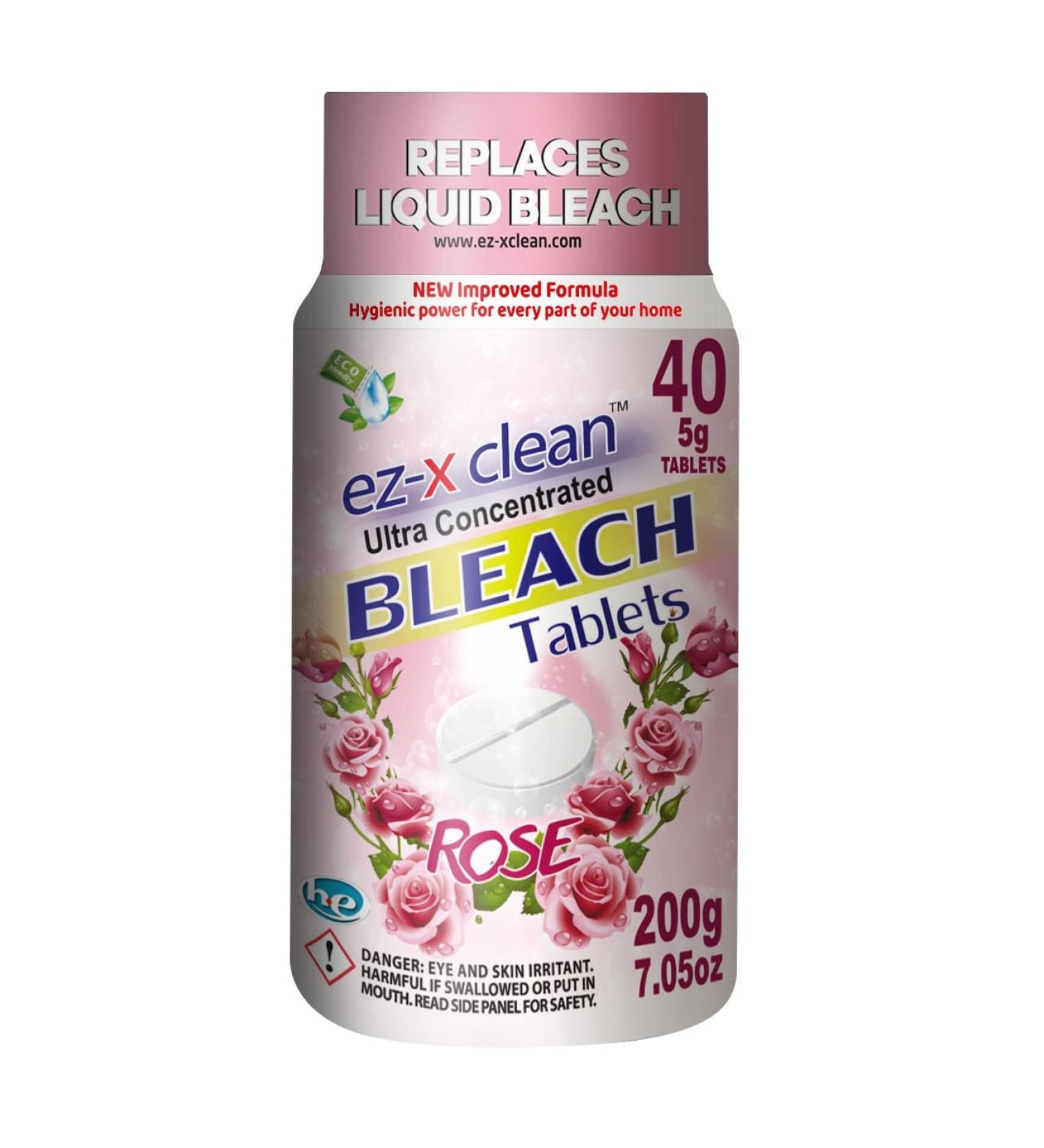 Ultra Concentrated Water Activated Bleach Tablets - 40 Tablets Phosphate Free Eco-Friendly Laundry & Multipurpose Cleaner | New Formula - Buy Online on SooperMarket.com