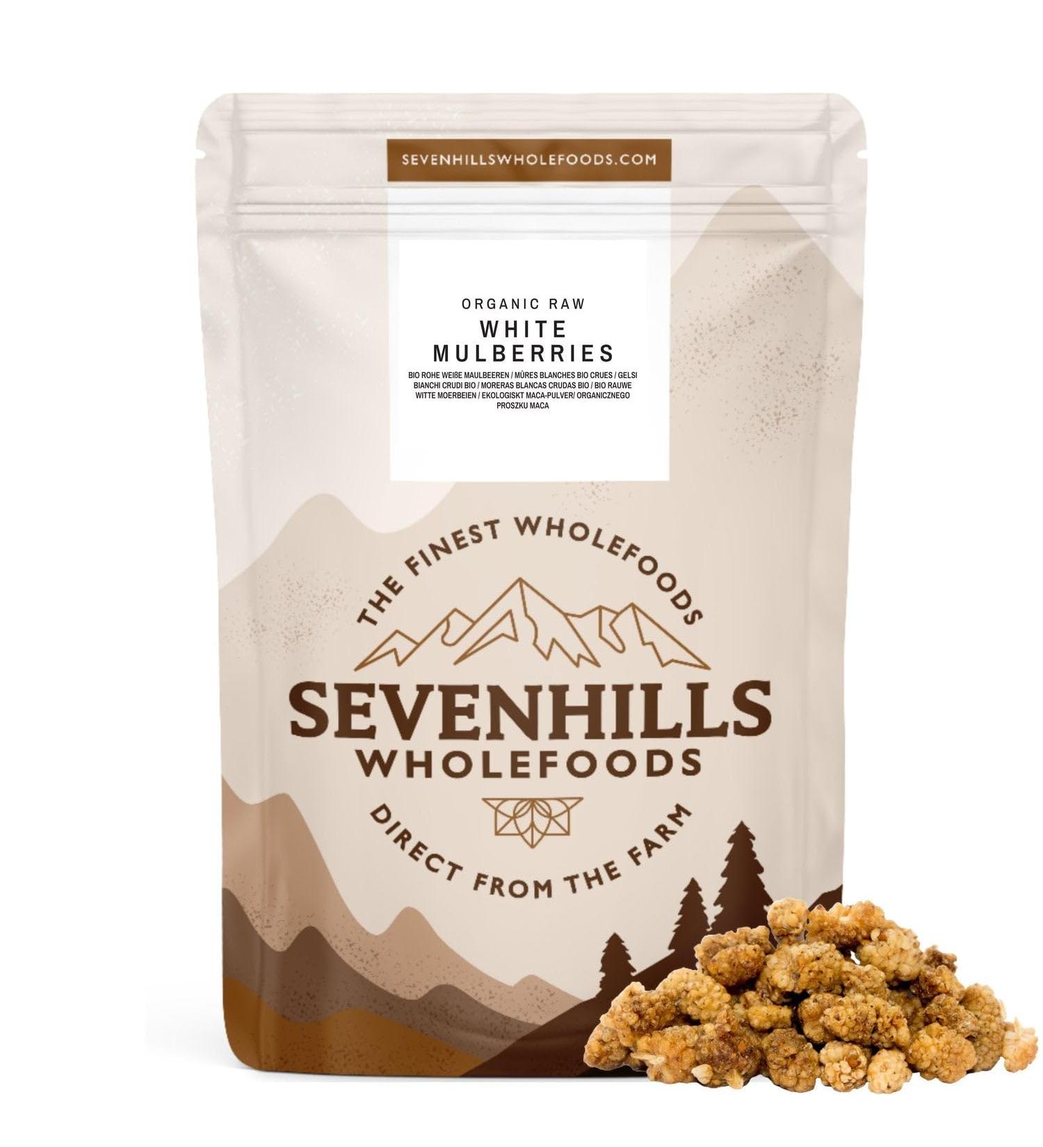 Sevenhills Wholefoods Organic White Mulberries 500g 500 g (Pack of 1) - Buy Online on SooperMarket.com