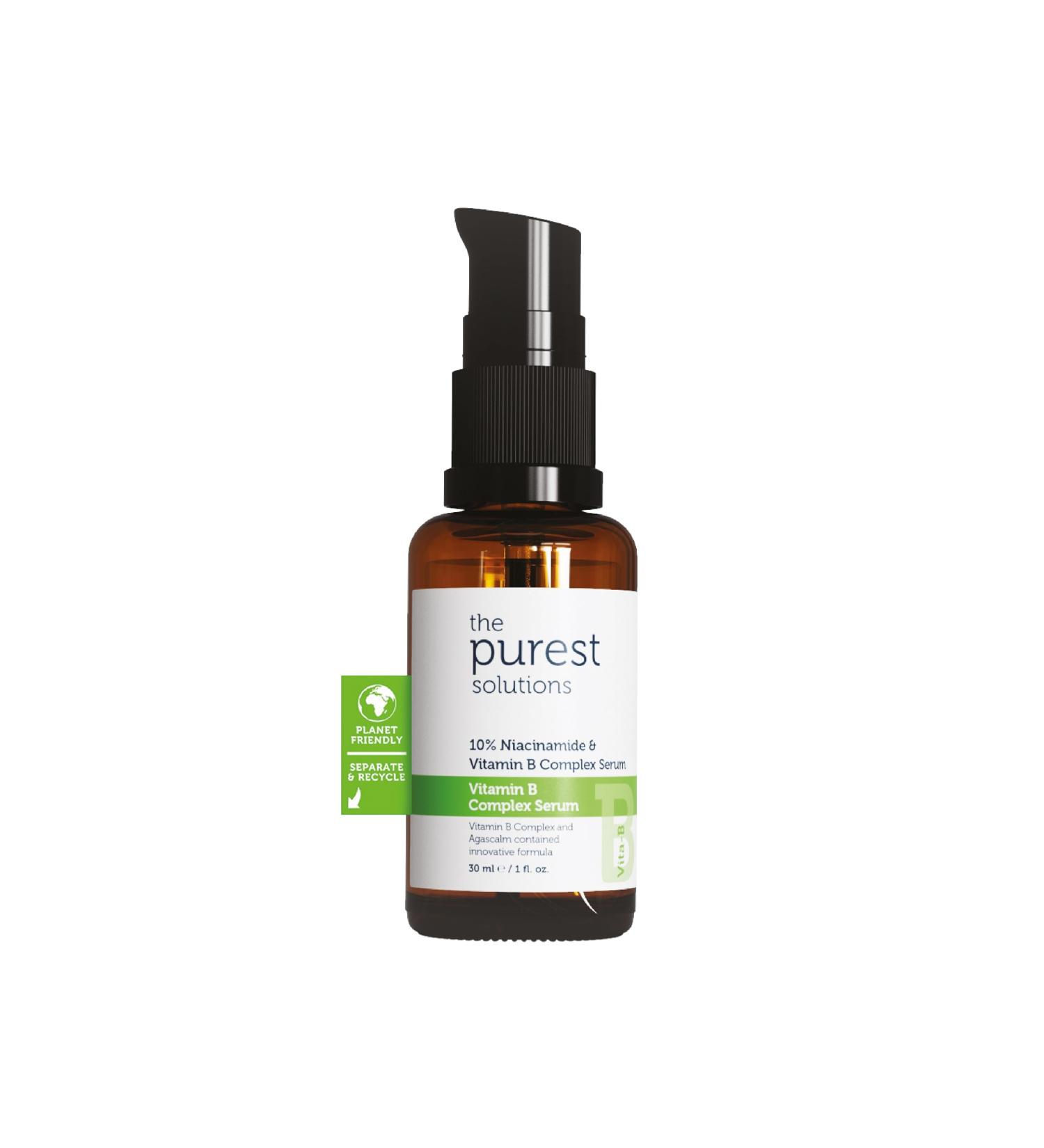 Purest Solutions Vitamin B Complex Serum - Niacinamide 10% | Anti-Redness Restorative | Vegan Cruelty-Free Eco-Friendly - Shop Internationally - Buy Online on SooperMarket.com