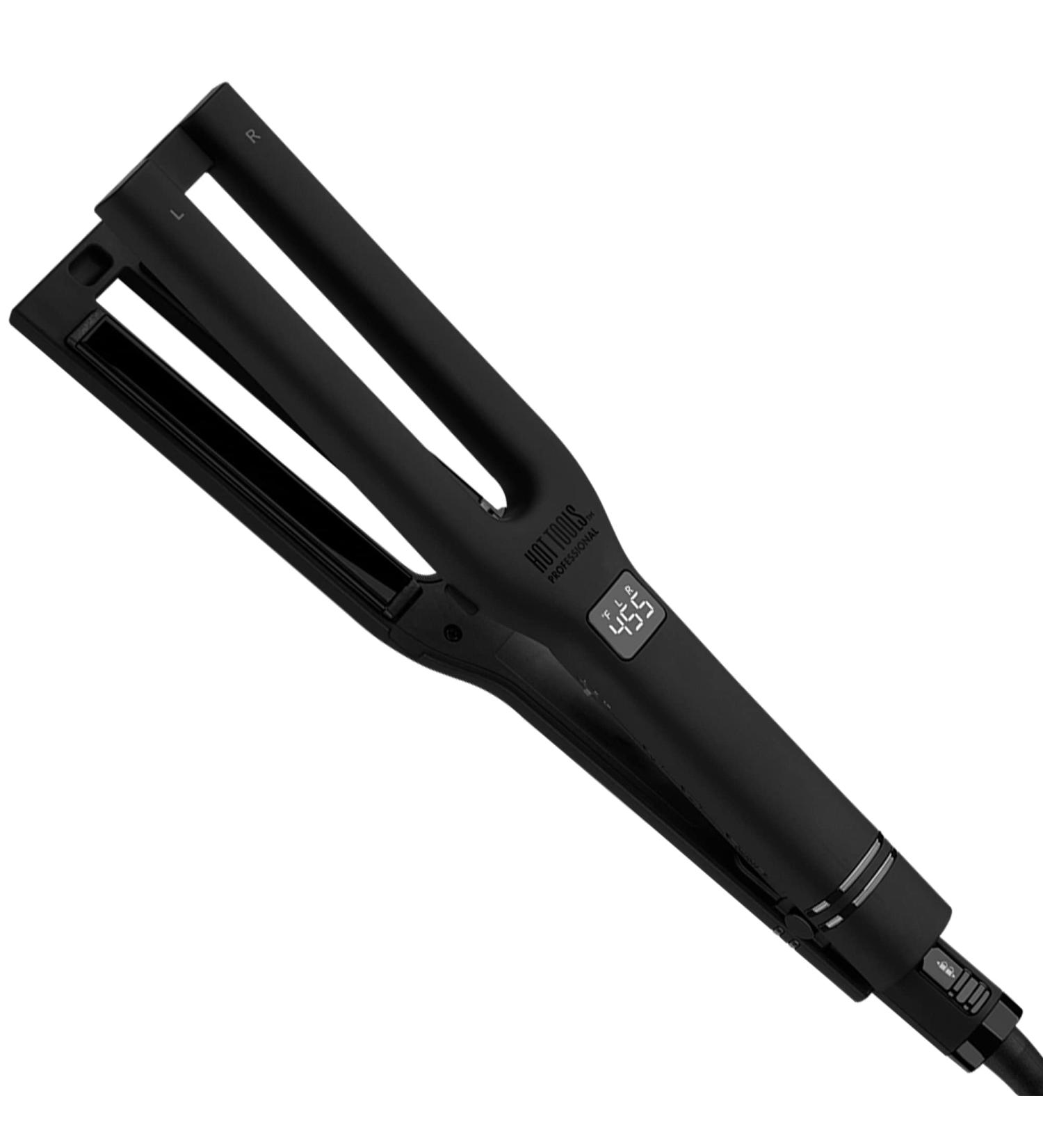 Hot Tools Pro Artist Black Gold Dual Plate Hair Straightener | Faster Styling Reduced Damage | International Shipping Available - Buy Online on SooperMarket.com