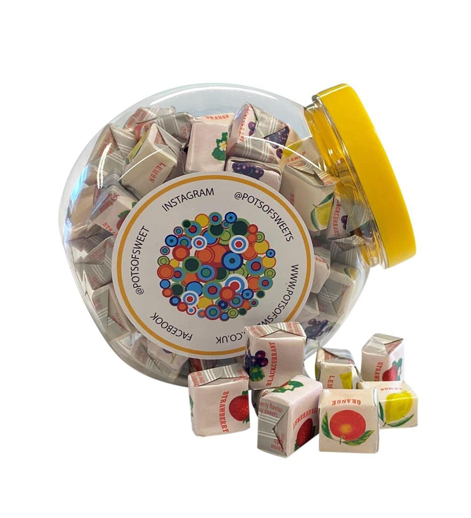 350g Cookie Jar of Fruity Chews Fruit Caramels