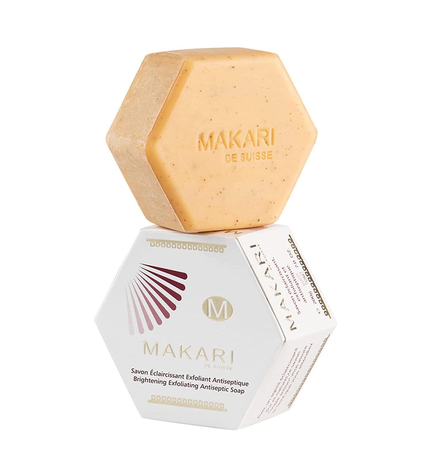 Makari Classic Exfoliating Antiseptic Soap (7oz) - Promotes Even Skin Tone, Detoxifies and Revitalizes Skin - For Dry, Oily, Normal, Maturing, and Combination Skin - Buy Online on SooperMarket.com