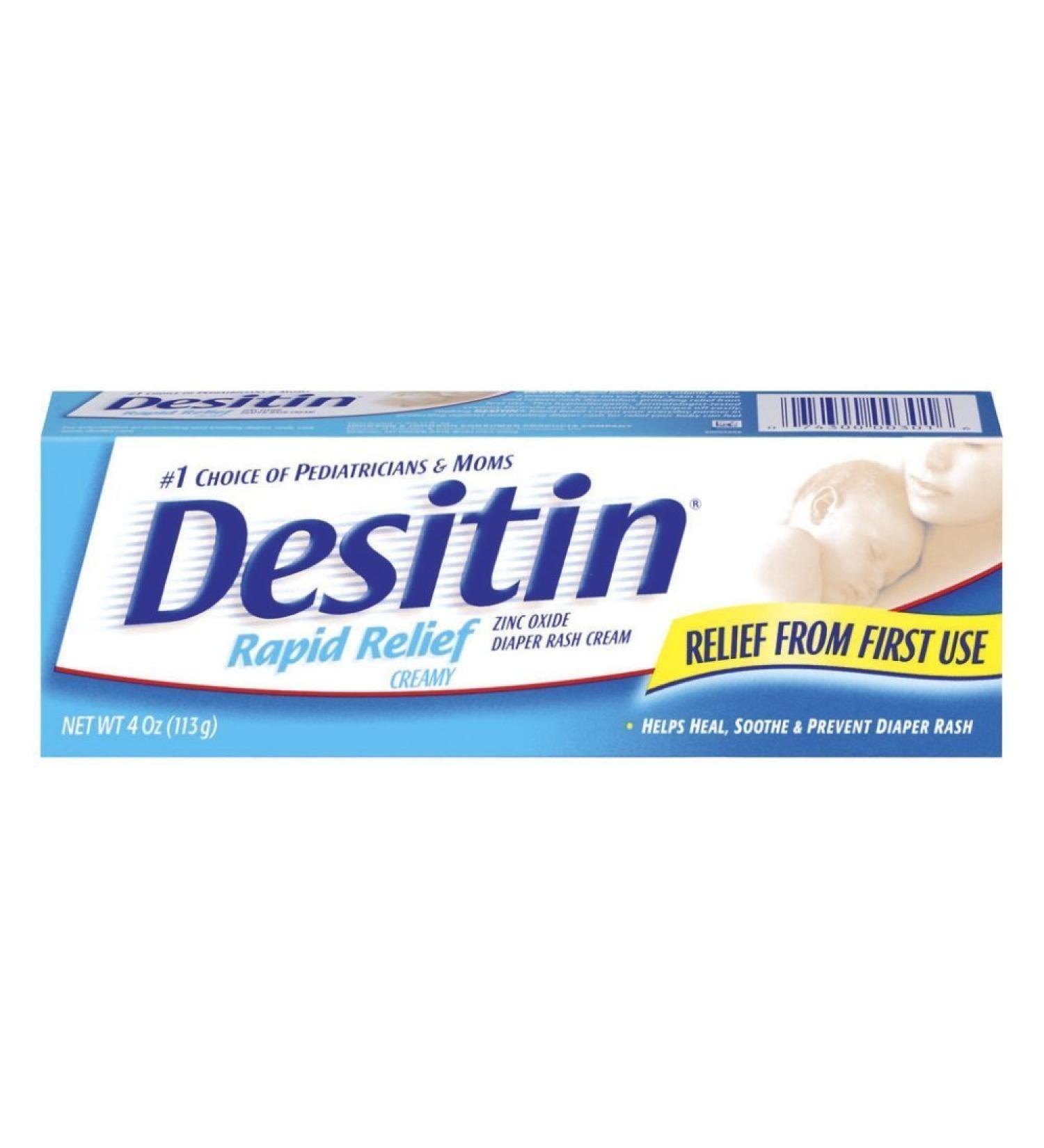 Desitin Rapid Relief Creamy 4oz: Soothing Diaper Rash Cream - Buy Online on SooperMarket.com