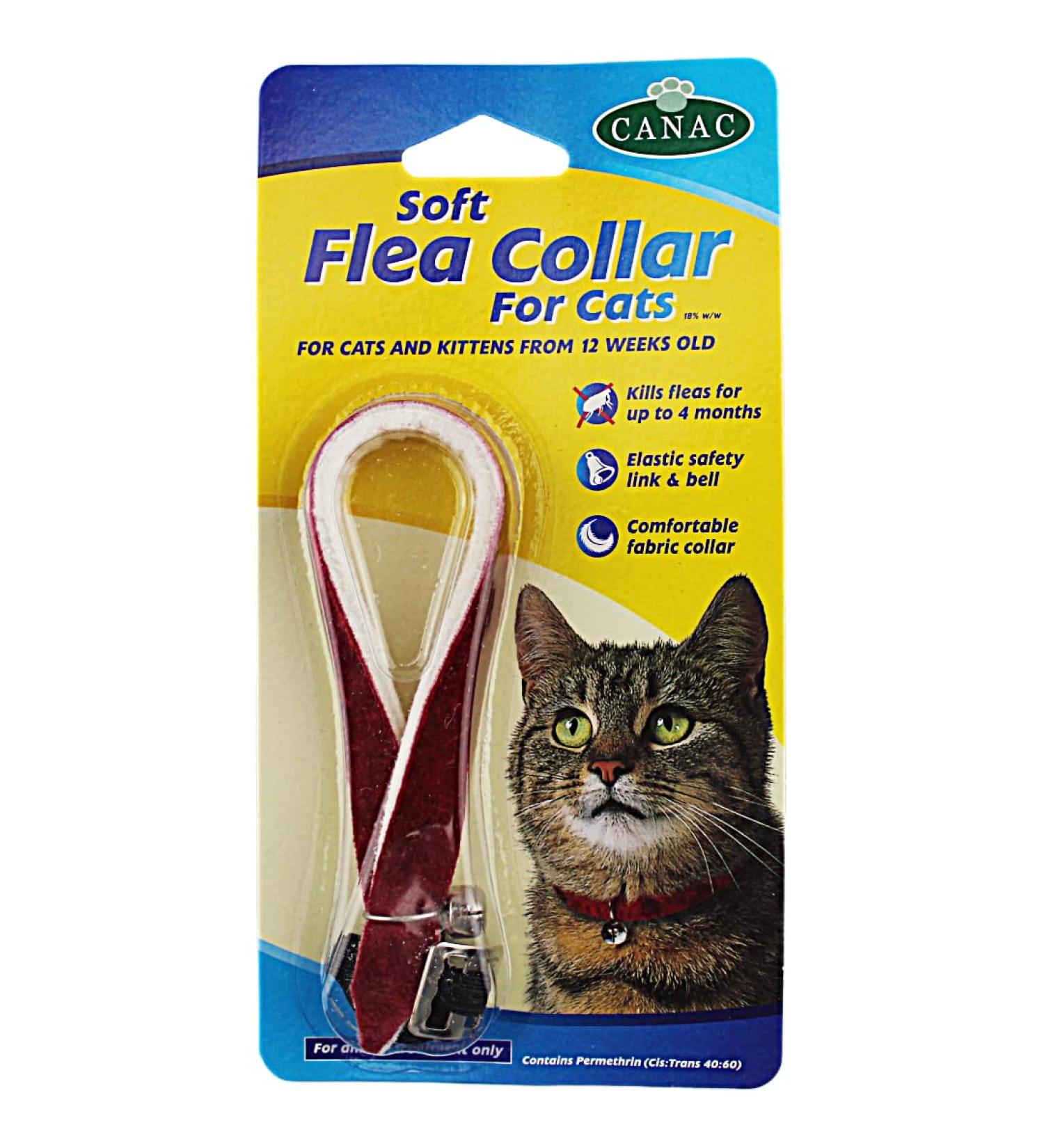 2 x Soft Flea Collar for Cats Kills Fleas for up to 4 Months (2 Collars)