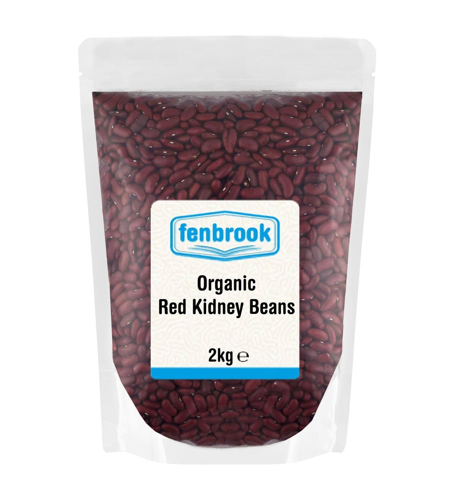 Organic Red Kidney Beans 2kg | Certified Organic by Fenbrook Organic - Buy Online on SooperMarket.com