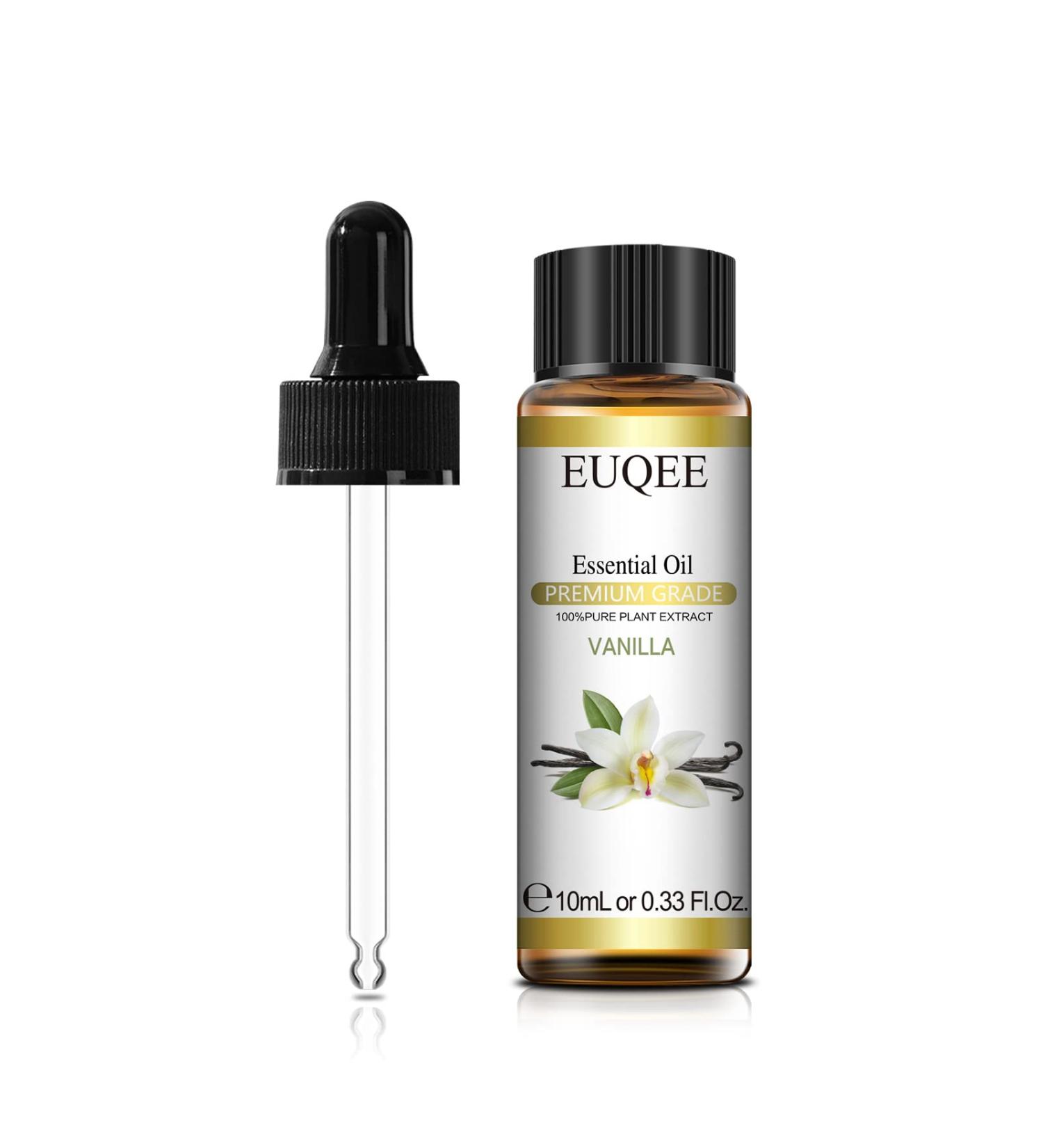 Vanilla Essential Oil (0.33 oz/10 ml) Pure Vanilla Oil Premium Essential Oils with Glass Dropper Great for Humidifier Diffusers Aromatherapy Candle Making Classic-18 - Buy Online on SooperMarket.com