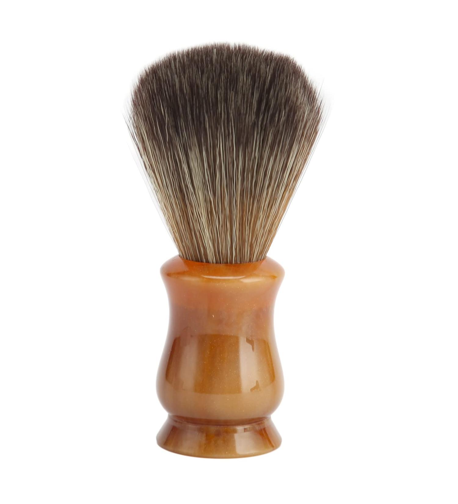 Premium Portable Shaving Foam Brush for Men | Quick-Drying Beard & Neck Dust Brush | Imitation Bristles Facial Care Tool - Buy Online on SooperMarket.com