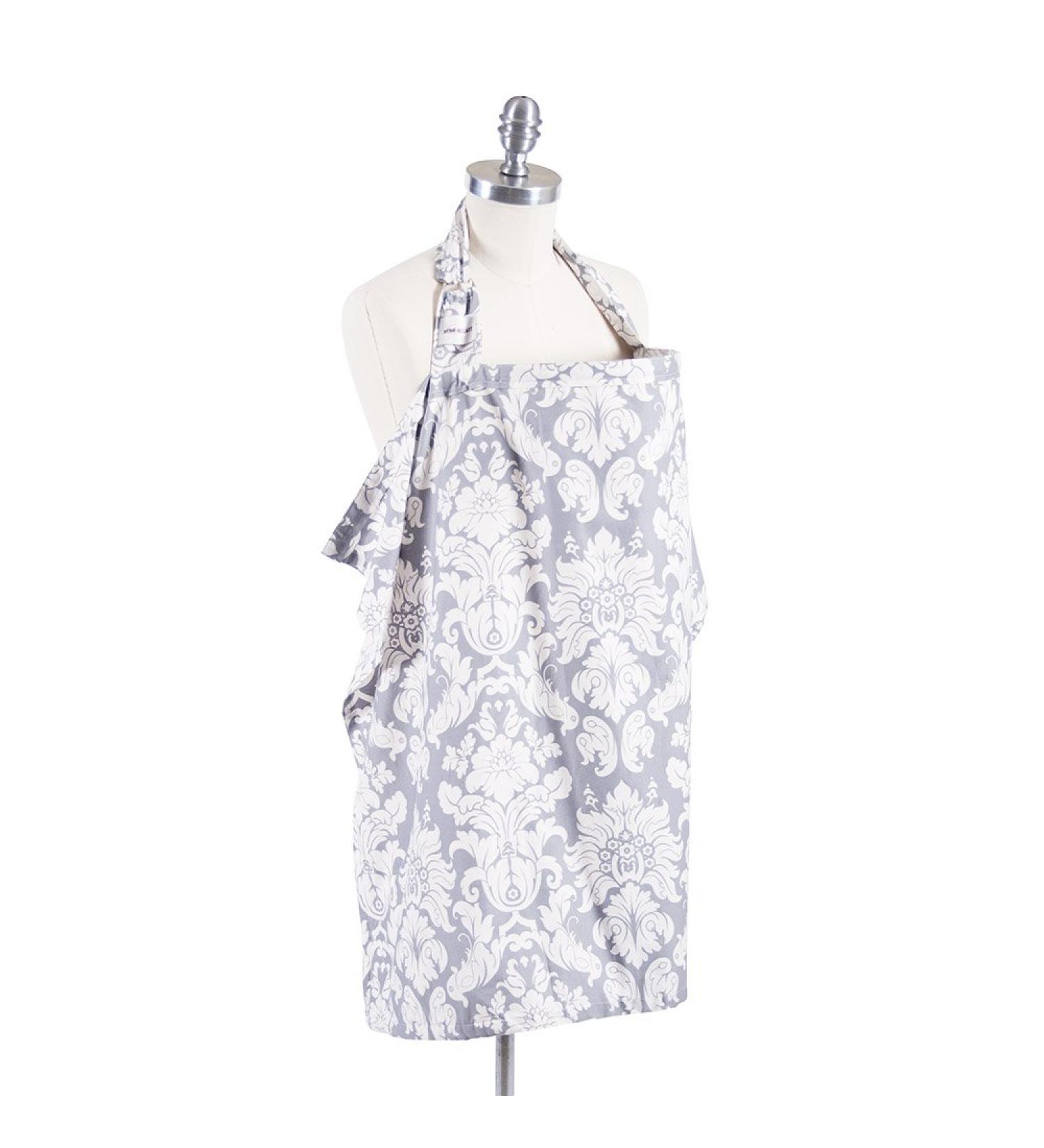 B b au Lait Nursing Cover - Chateau Silver | Stylish & Comfortable Breastfeeding Solutions - Shop Internationally - Buy Online on SooperMarket.com