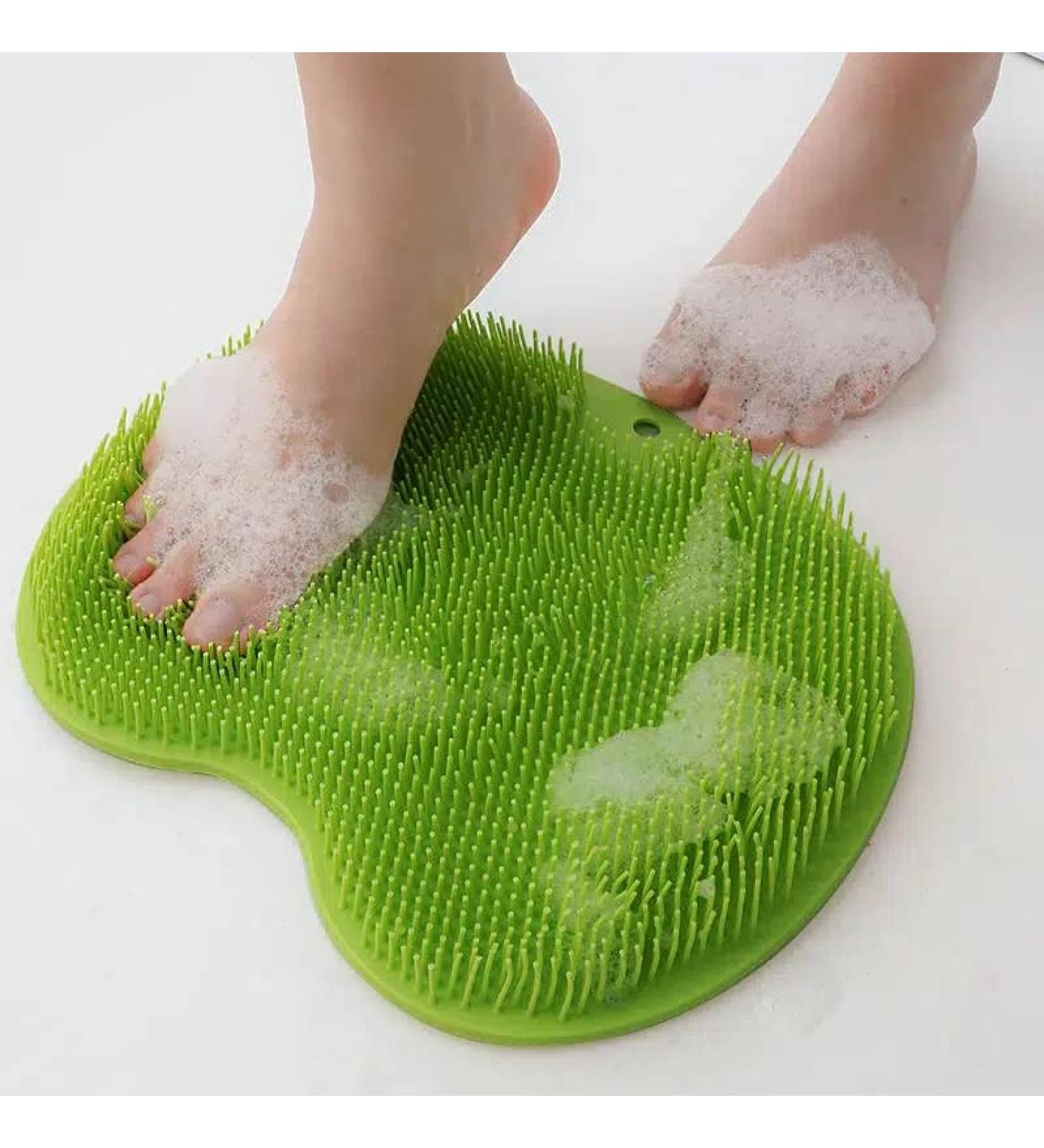 Green Shower Foot Scrubber - Exfoliating and Cleansing Tool - Buy Online on SooperMarket.com