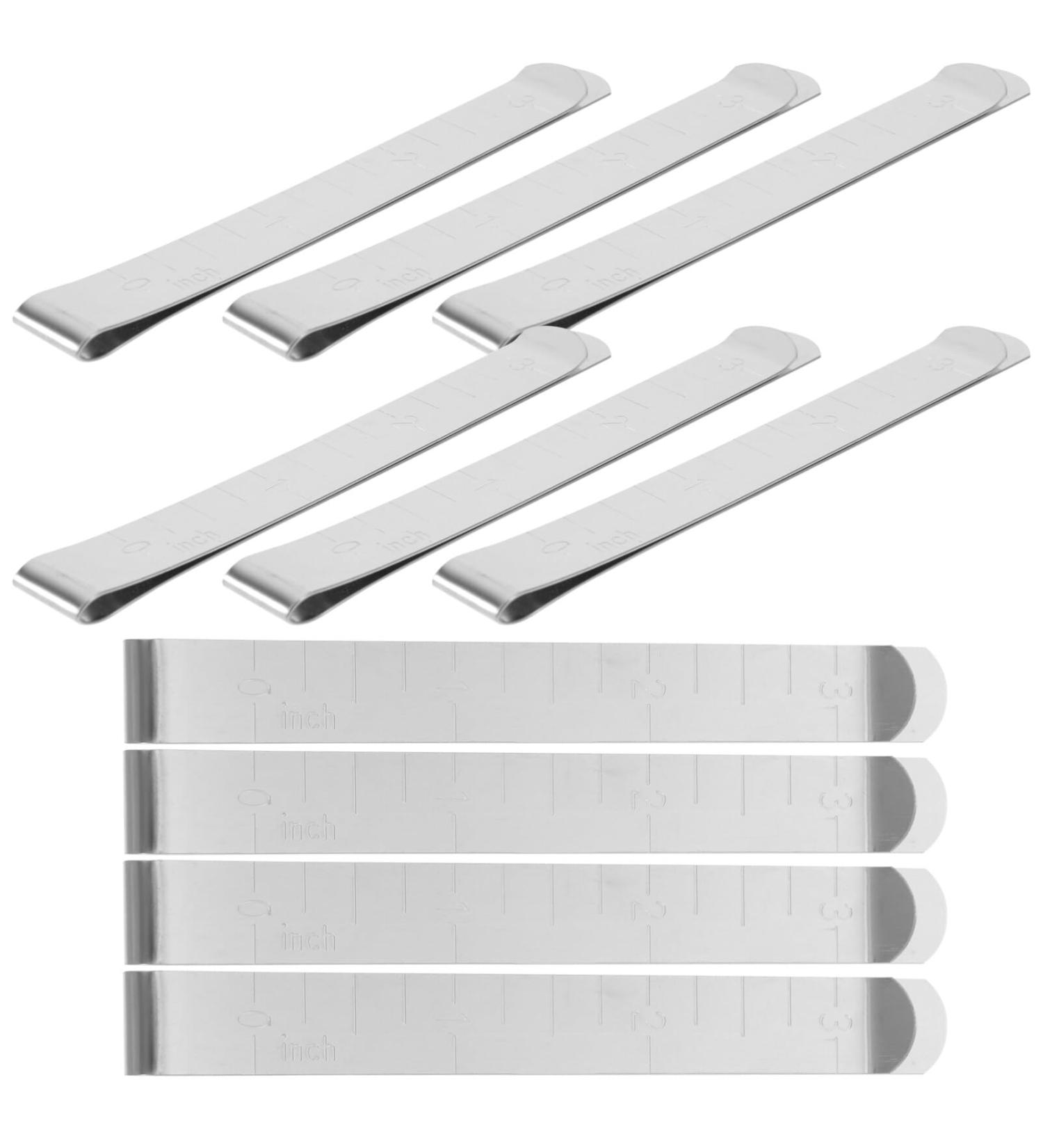 iplusmile 10pcs Marshmallow Measuring ruler Quilting crafting supplies candy floss making accessories spun sugar machine clamps sugar clip stainless steel clip spun sugar making clips - Buy Online on SooperMarket.com