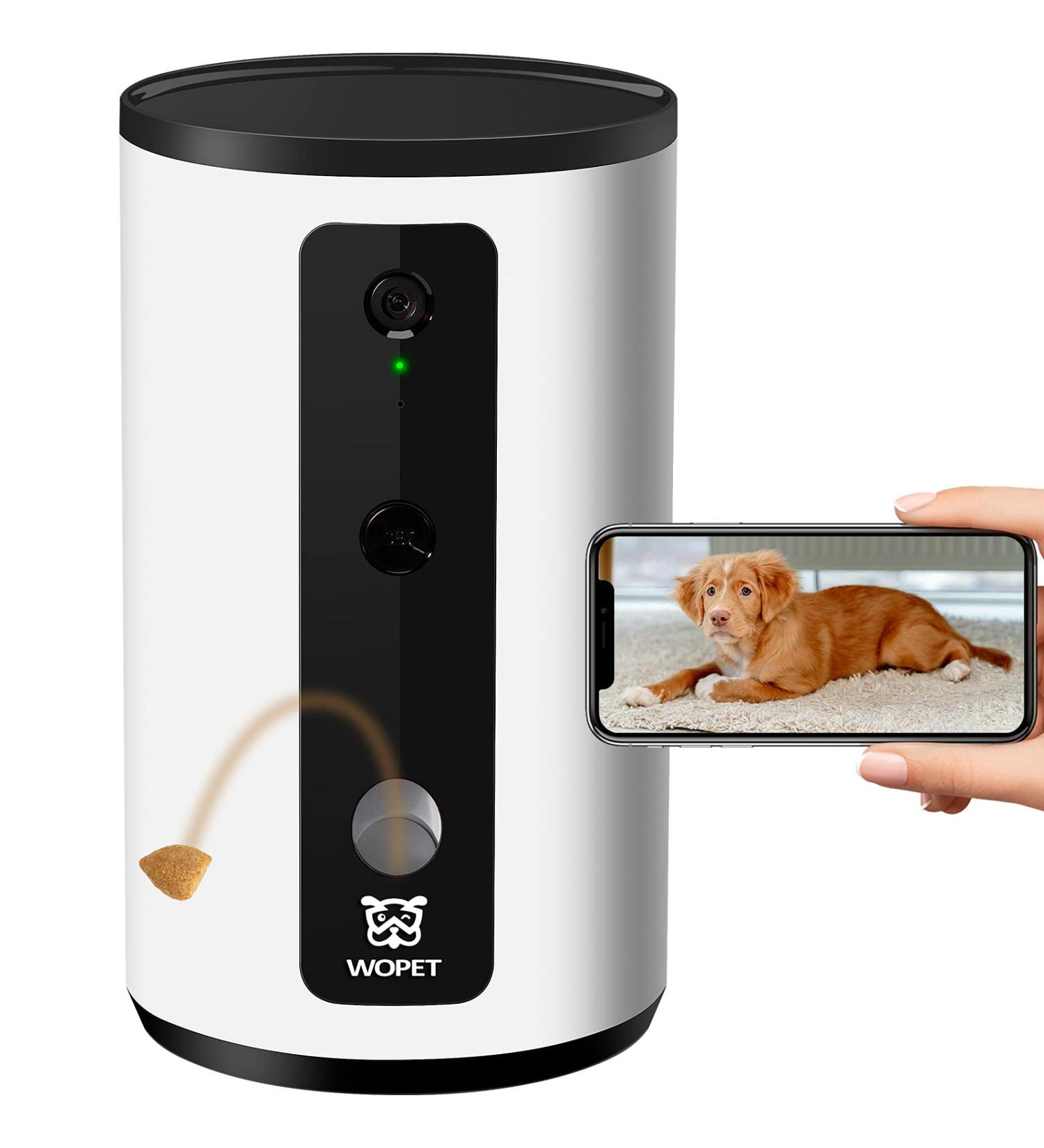 WOpet Smart Pet Camera: Full HD WiFi Camera with Treat Dispenser | Night Vision | Two Way Audio | for Dogs & Cats - Buy Online on SooperMarket.com