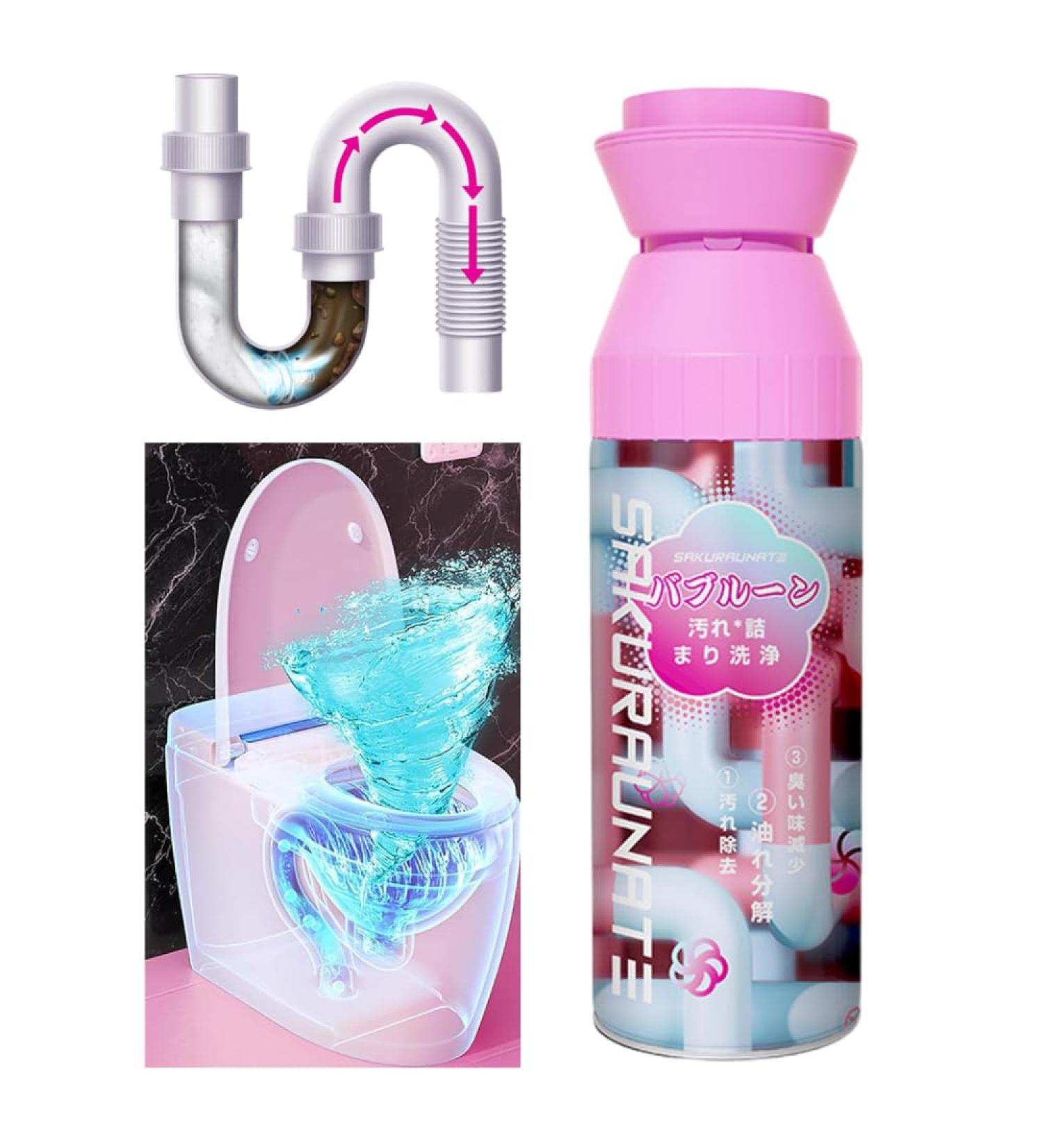 Rxuaw Sewer Pipe Foam Cleaner Liquid Hair Clog Remover & Cleaner for Toilets Showers Kitchen Sinks 350ml - Buy Online on SooperMarket.com