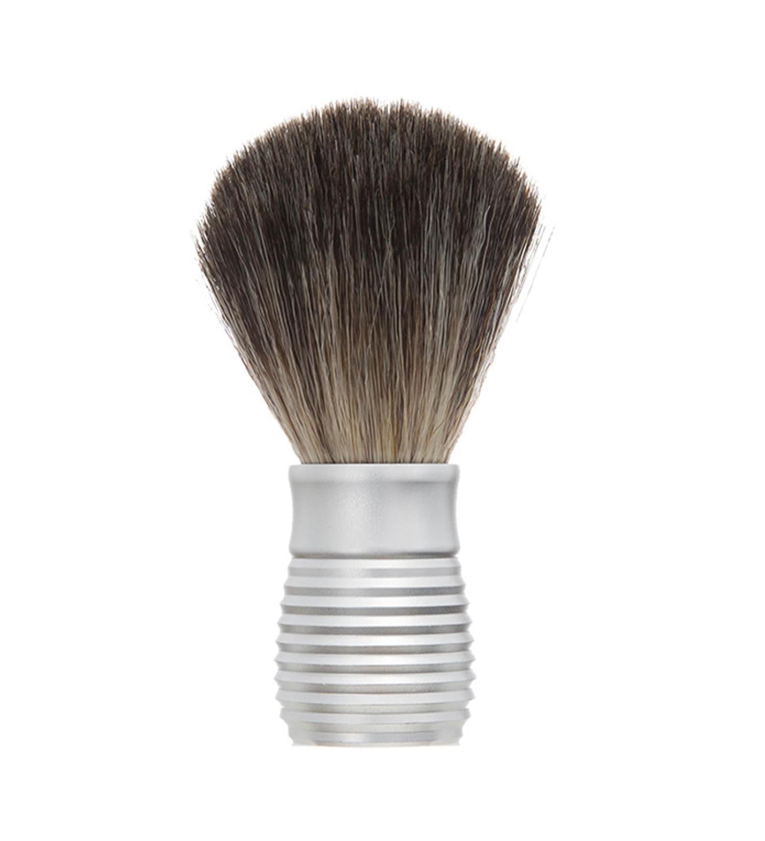 Razor Brush for Beard Care | Practical Hair & Beard Brush | Matt Silver Shaving Tool for Men - Buy Online on SooperMarket.com
