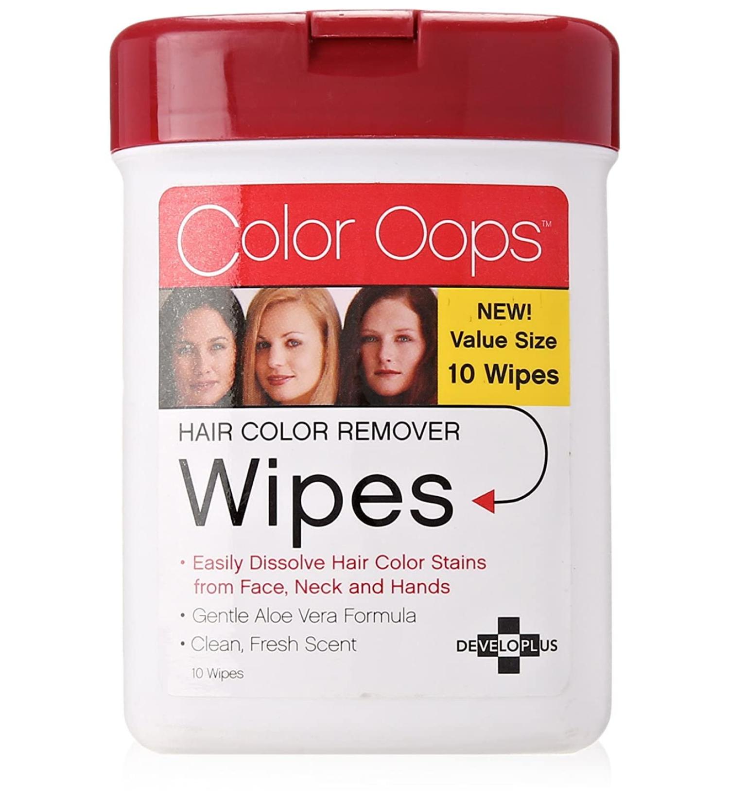 Developlus Color Oops Color Remover Wipes 10 Count (2 Pack) - Gentle Hair Color Corrector - Buy Online on SooperMarket.com