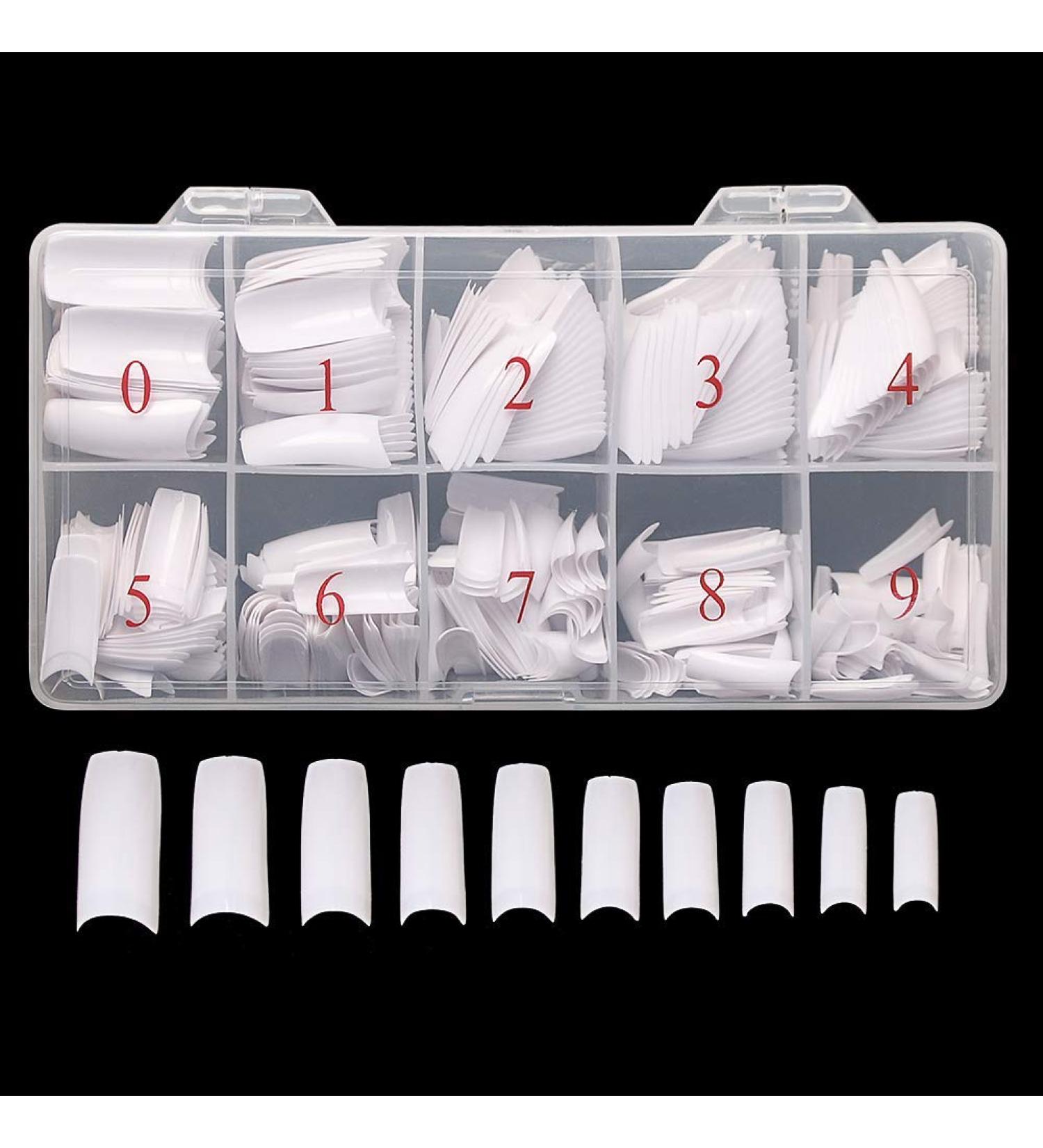 AORAEM White French Tips 500Pcs - Press On Fake Nails for Acrylic Nails - Buy Online on SooperMarket.com