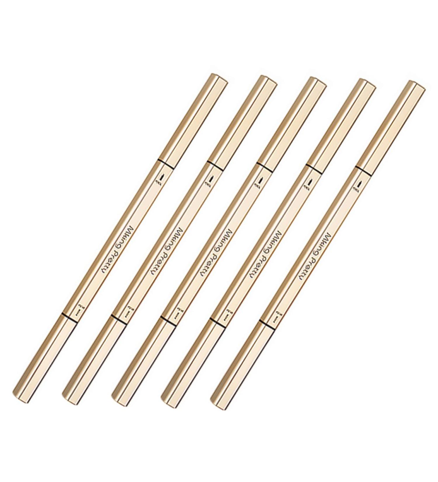WOONEKY 5pcs Double-head Eyebrow Pens Plastic Waterproof Eyebrow Pen Double End Eyebrow Pen - Buy Online on SooperMarket.com