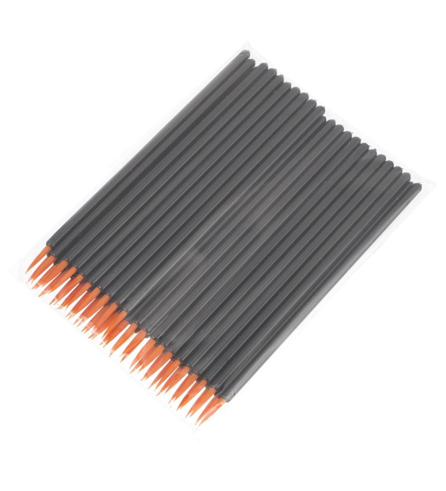 Baluue 100pcs Disposable Eyeliner Brush Practical Eyeliner Brush Curved Eyeliner Brush Facial Tool Plastic 9x6.5cm Black - Buy Online on SooperMarket.com