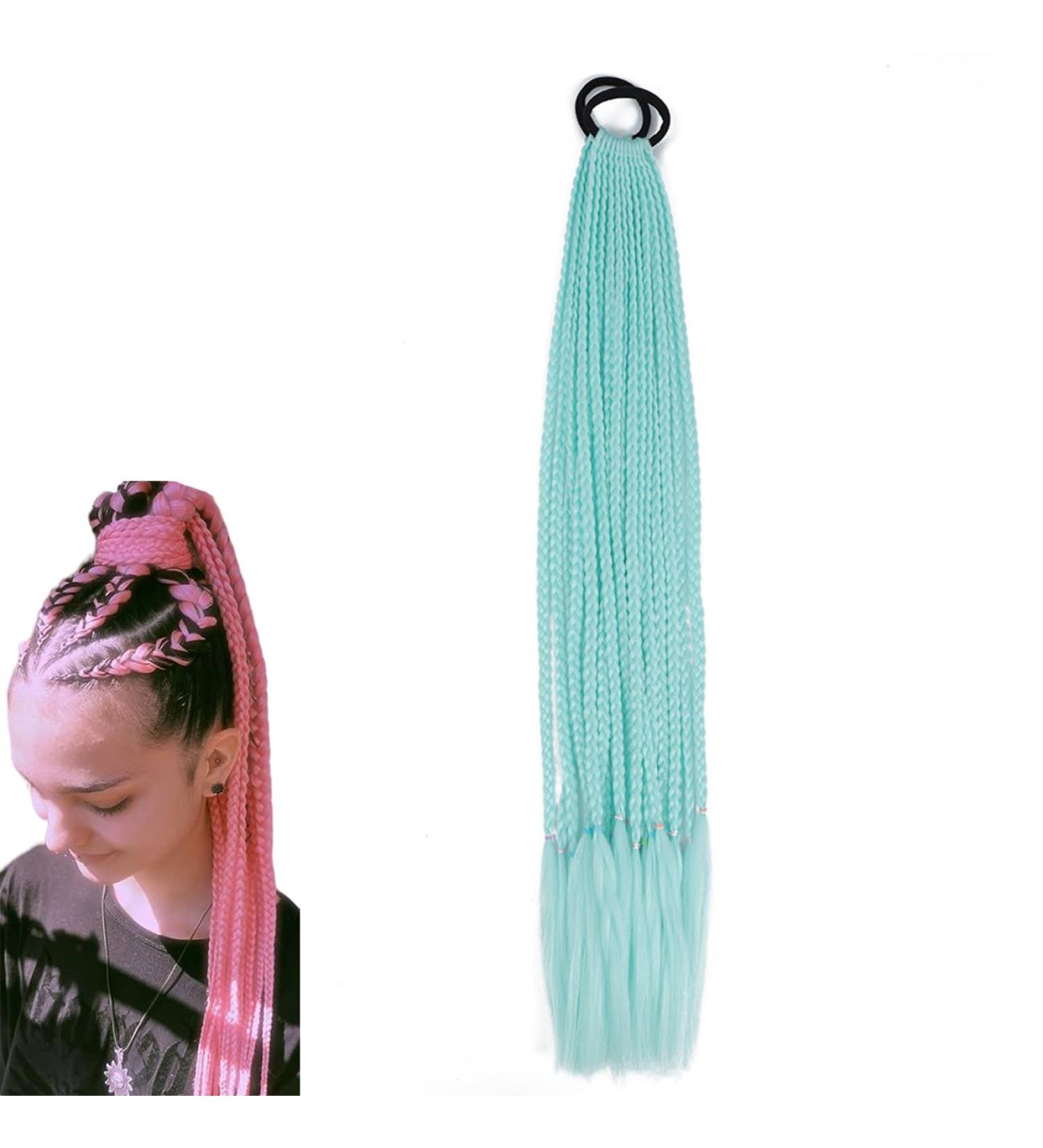 prinfantasy Mint Blue Braiding Hair Colored Braiding Hair Braids Hair Extensions Soft Braiding Hair Natural Setting Mint BZ143 GBBZ143 24 inch - Buy Online on SooperMarket.com