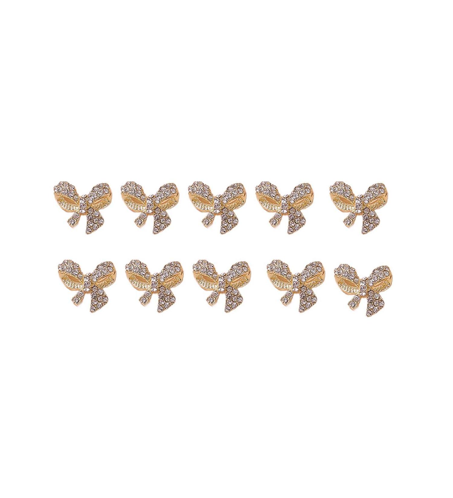 SANWOOD 10pcs Nail Ornament Set - DIY Jewelry Glitter Varnish for Nail Art | Manicure Accessories for Women - Buy Online on SooperMarket.com