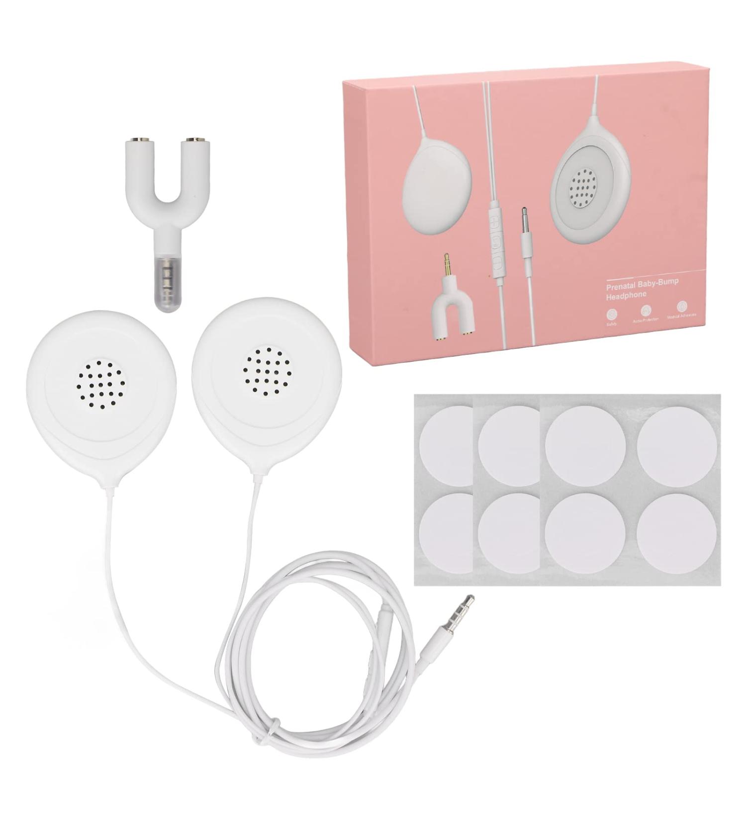 Prenatal Belly Speaker Music Splitter for Baby Bump Headphones - Safely Play Music & Voices to Your Baby in The Womb - Buy Online on SooperMarket.com