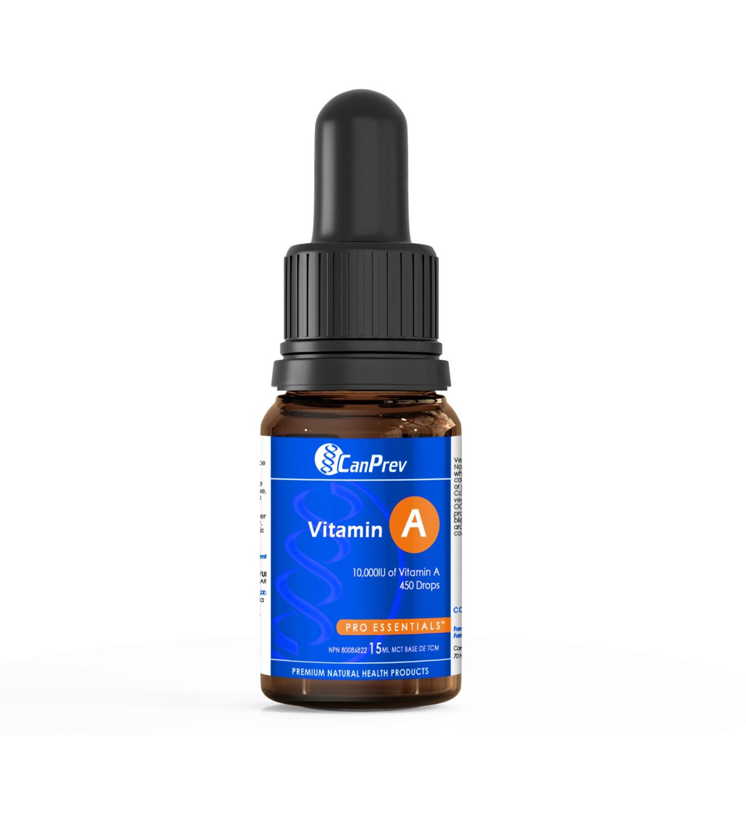 CanPrev - Vitamin A 15ml Drops - Help to Maintain Immune Function Eyesight Night Vision Skin Bones and Teeth - Buy Online on SooperMarket.com