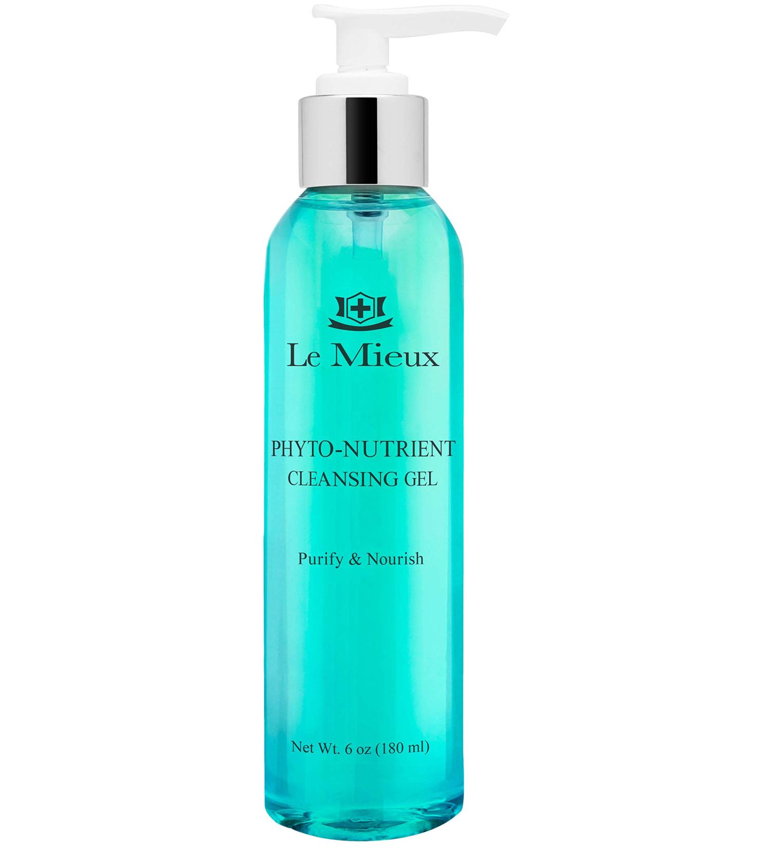 Le Mieux Phyto-Nutrient Cleansing Gel - Purifying Face Wash with Algae & Hyaluronic Acid | Sulfate-Free Makeup Degreasing Pore Cleansing (6 oz - Buy Online on SooperMarket.com