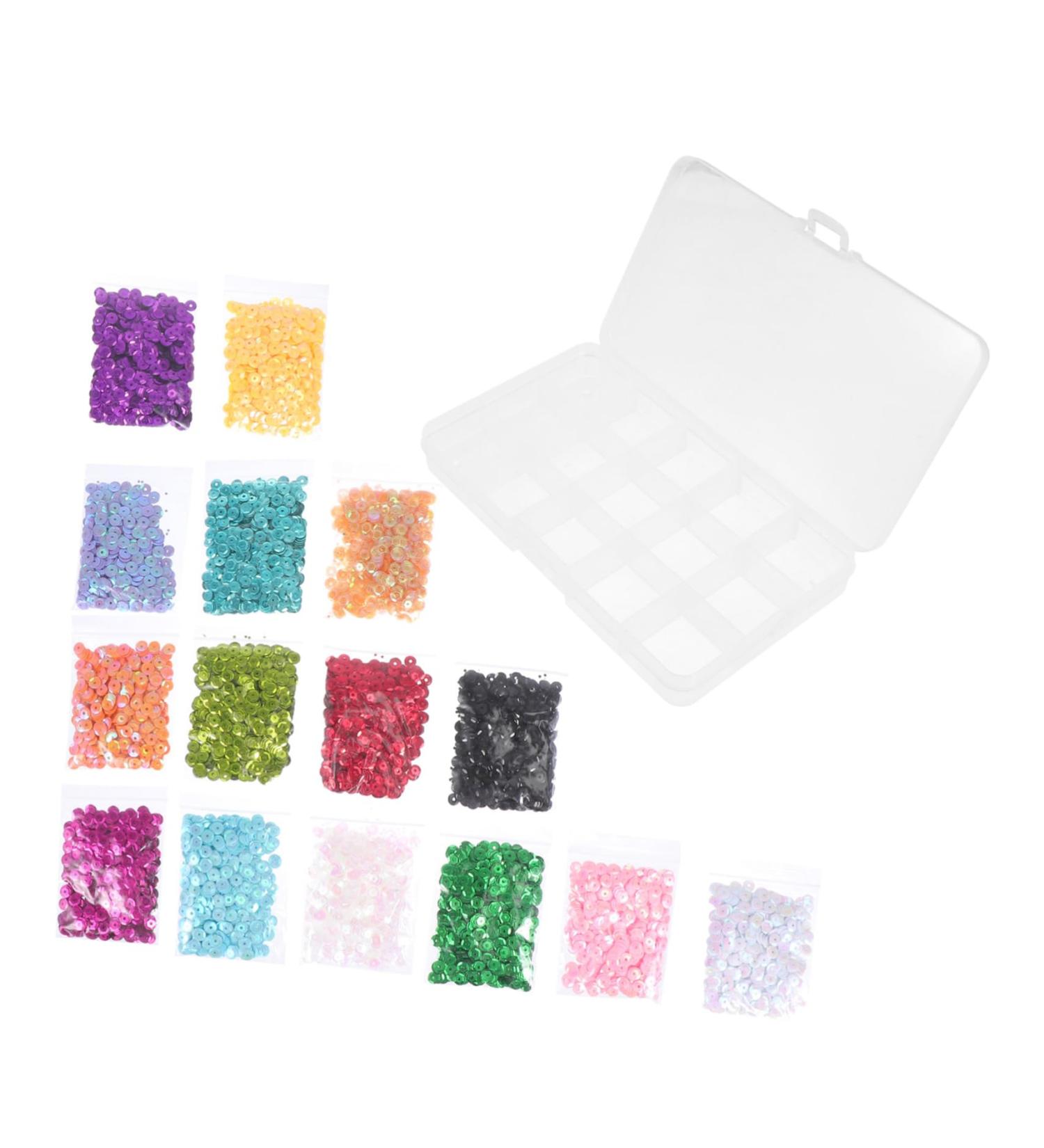 STOBOK 1 Box Decorative Scale Sequins Loose Flat Sequin Rainbow Cup Clothing Items Plastic Dance Costume B 0.5X0.5cm - Buy Online on SooperMarket.com