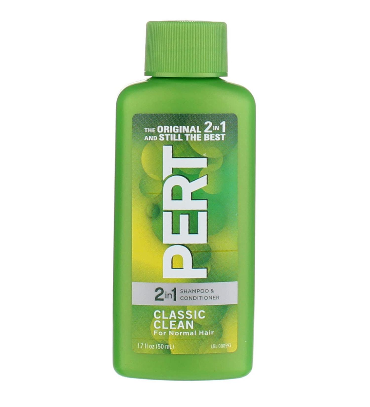 Pert Plus 2-in-1 Shampoo & Conditioner Classic Clean 1.70 oz - Pack of 6 - Buy Online on SooperMarket.com