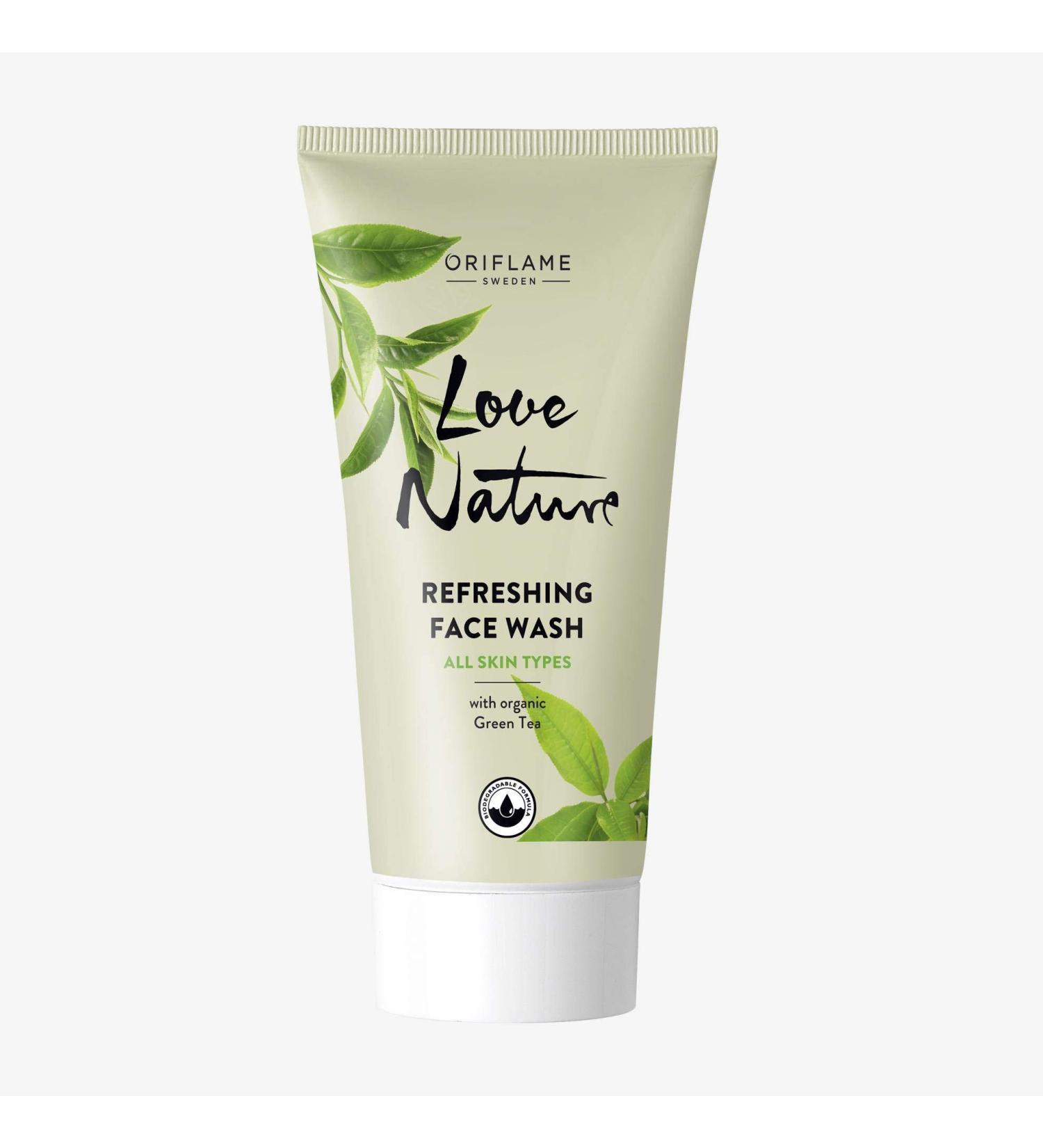 Oriflame Love Nature Refreshing Face Wash with Organic Green Tea 50ML