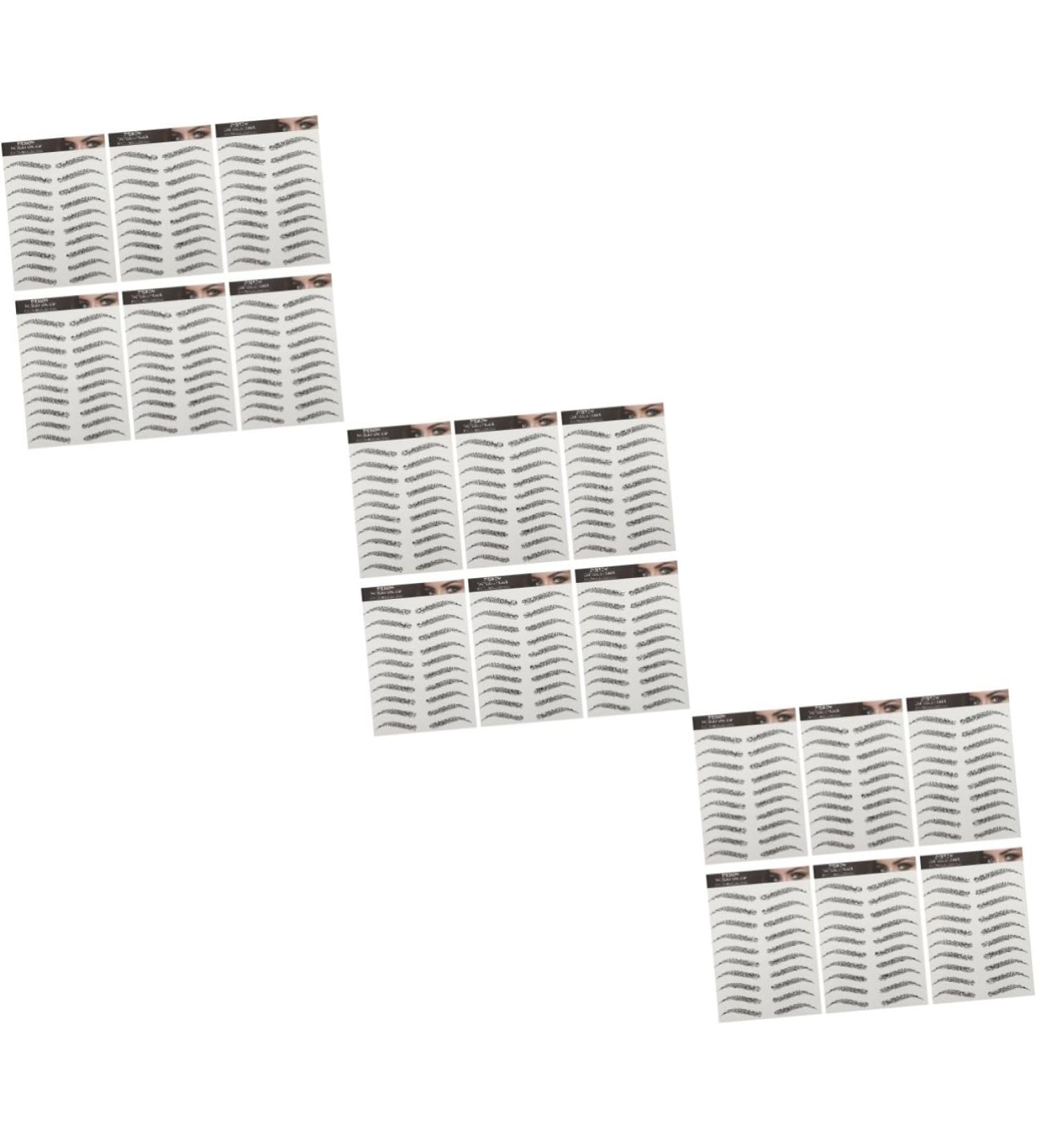 Hemoton 18 Sheets Imitation Eco Eyebrow Sticker Imitation Eyebrow Fake Eyebrow 4d Transfer Stickers - Buy Online on SooperMarket.com