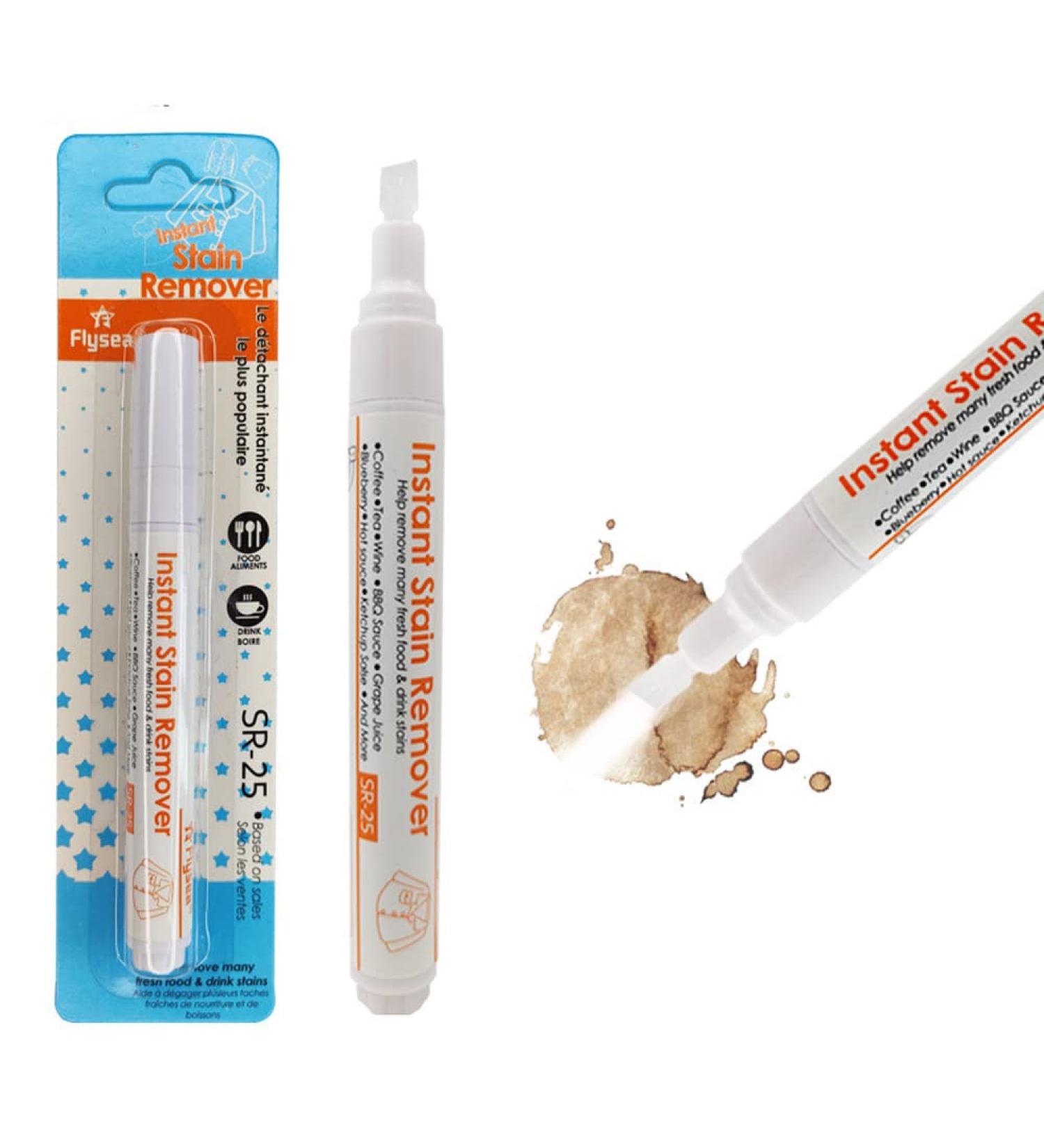 Stain Remover Pen - Wash Free Bleach Pen for Clothing | Remove Coffee Food Red Wine & Lipstick Stains | 3 Pack - Buy Online on SooperMarket.com