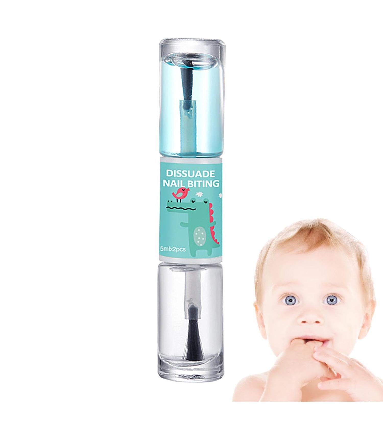 No Bite Nail Polish | Kid's Bitter Tasting 10ml Liquid Polish | Natural Ingredients Nail Care Tool for Adults Teenagers of All Ages Children - Buy Online on SooperMarket.com