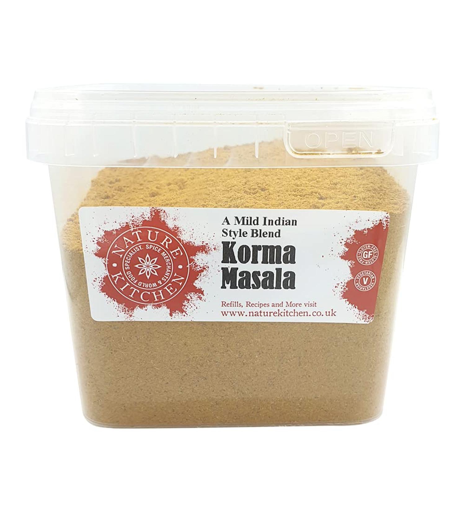 Nature Kitchen Korma Masala 500G Seasoning Spices And Herbs. Gluten-Free and Vegan Everyday Cooking Blends For Marinades Sauces Frying Baking Or Grilling - Buy Online on SooperMarket.com
