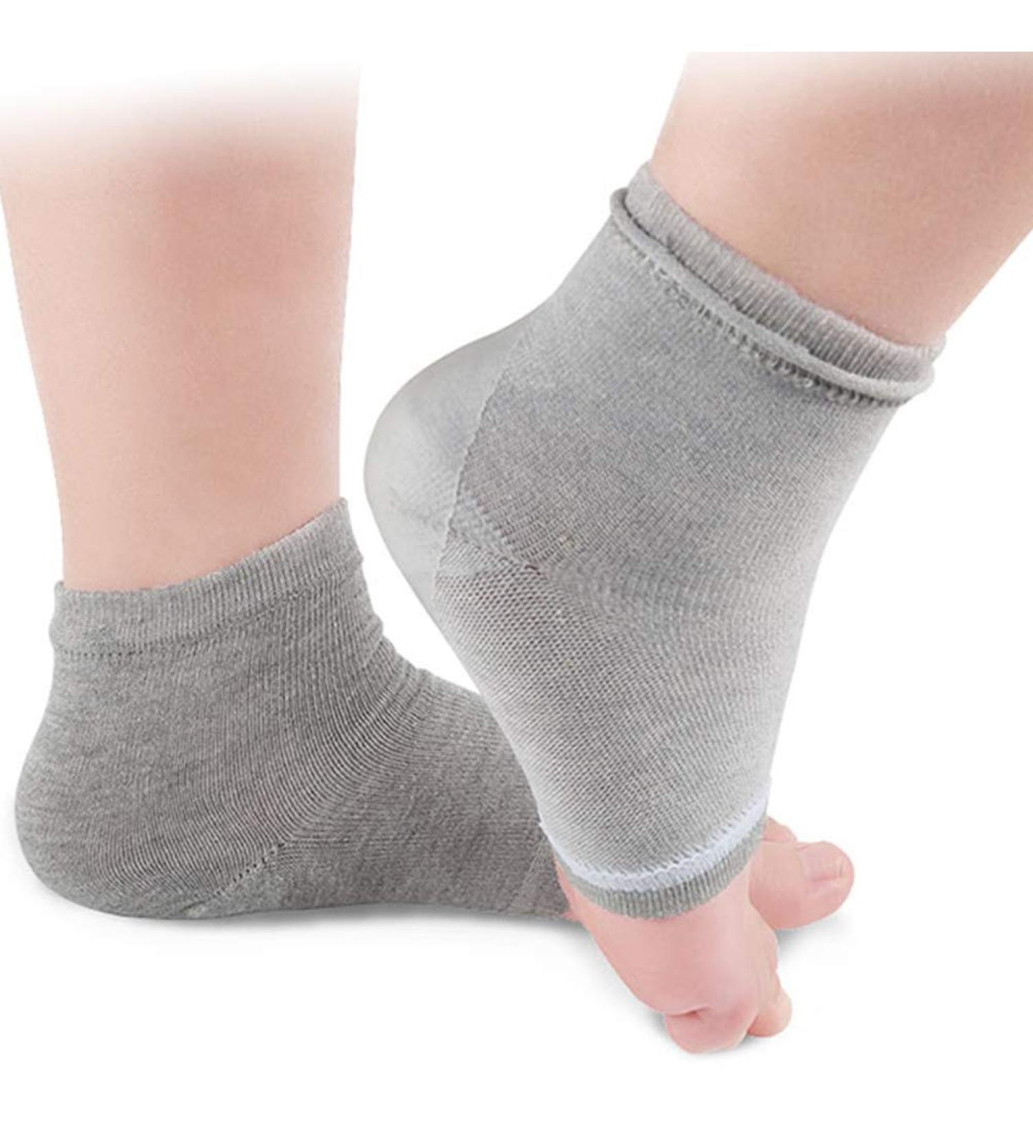 Milist Toe Gel Socks for Cracked Heels | Silicone Heel Sleeves & Moisturizing Socks for Dry Feet | Open Toe Foot Protectors - Buy Online on SooperMarket.com
