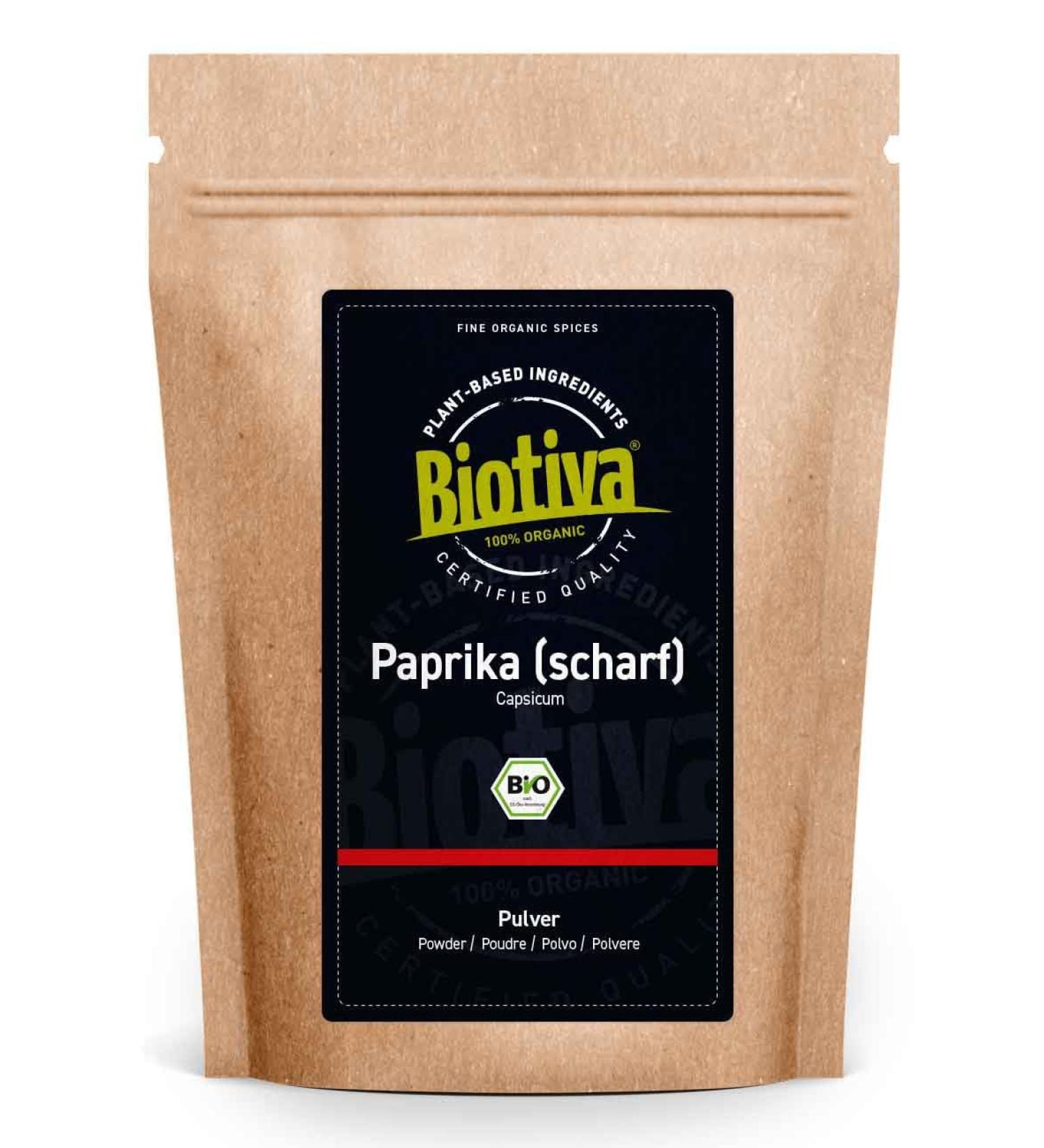 Paprika Powder 250g - Sharp & Aromatic Gourmet Spice - Biotiva - International Shipping - Buy Online on SooperMarket.com