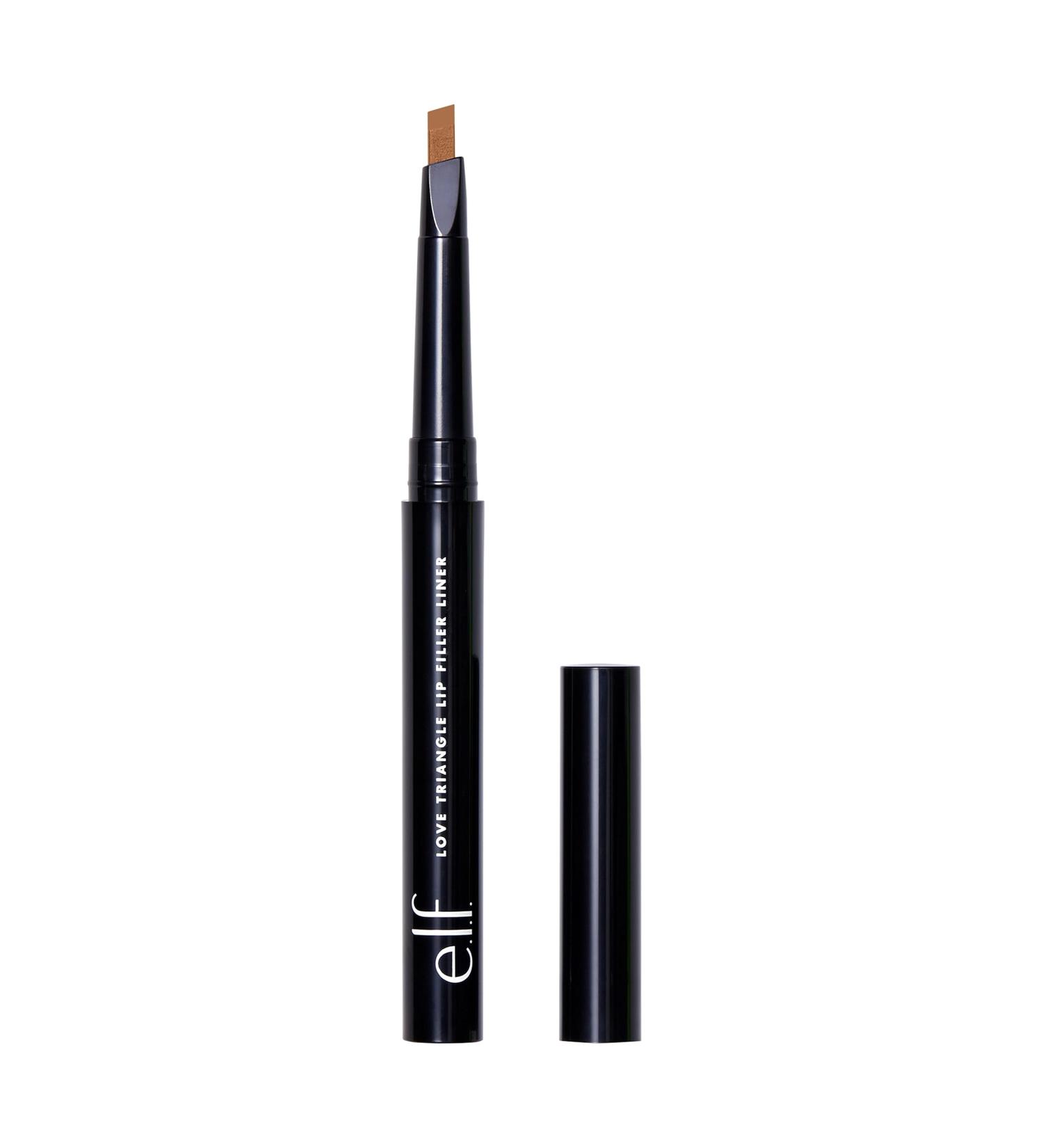 e.l.f. Love Triangle Lip Filler Liner - Light Brown 2-in-1 Lip Liner Pencil - Long-Lasting Intense Colour - 1 Count - Buy Online on SooperMarket.com