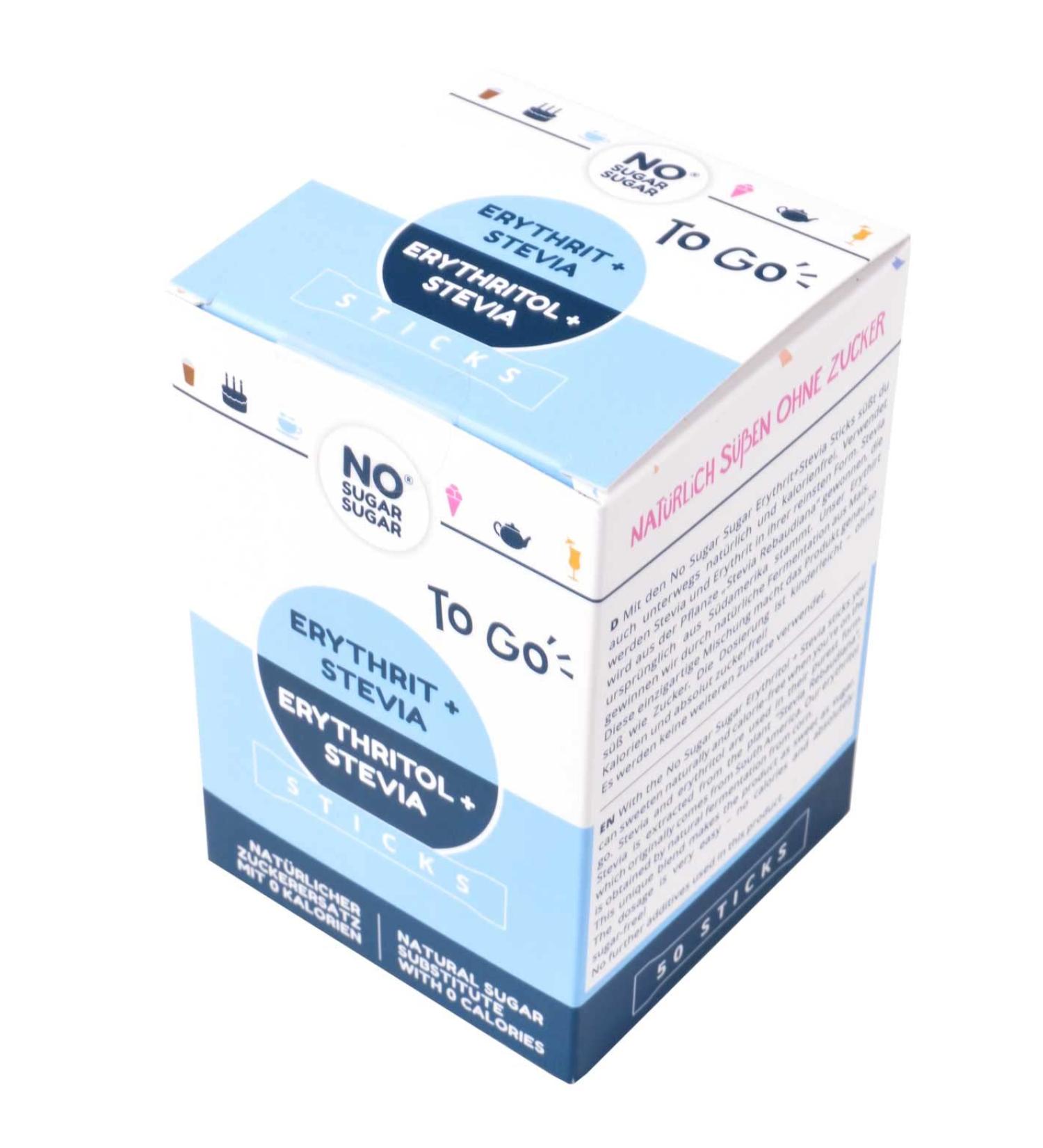 Buy NoSugarSugar Erythritol & Stevia Sticks - Calorie-Free Sugar Substitute (3 x 200g) for International Shipping - Buy Online on SooperMarket.com