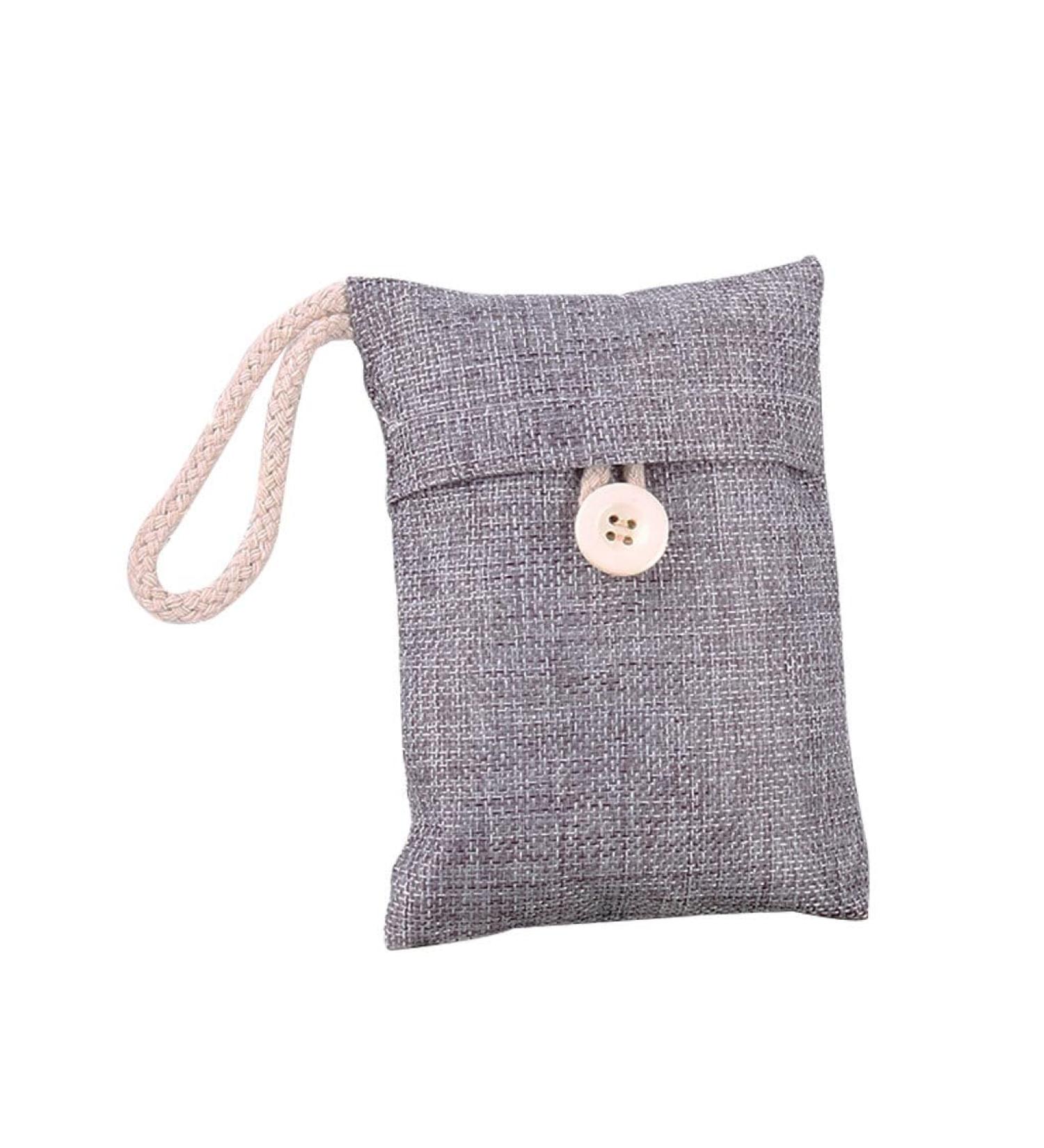 Yuwqqoajv Bamboo Charcoal Air Purifying Bags - Eco-Friendly Odor Eliminator for Home & Travel - Versatile Gray Design - Buy Online on SooperMarket.com