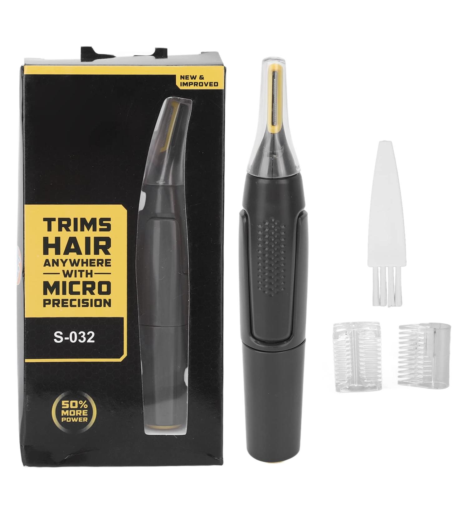 Nose Hair Trimmer Ear and Nose Hair Trimmer Clipper for Men and Women Facial Trimmer Detachable Washable Cutter Head Double Blades Nose Ear and Eyebrow Trimming - Buy Online on SooperMarket.com