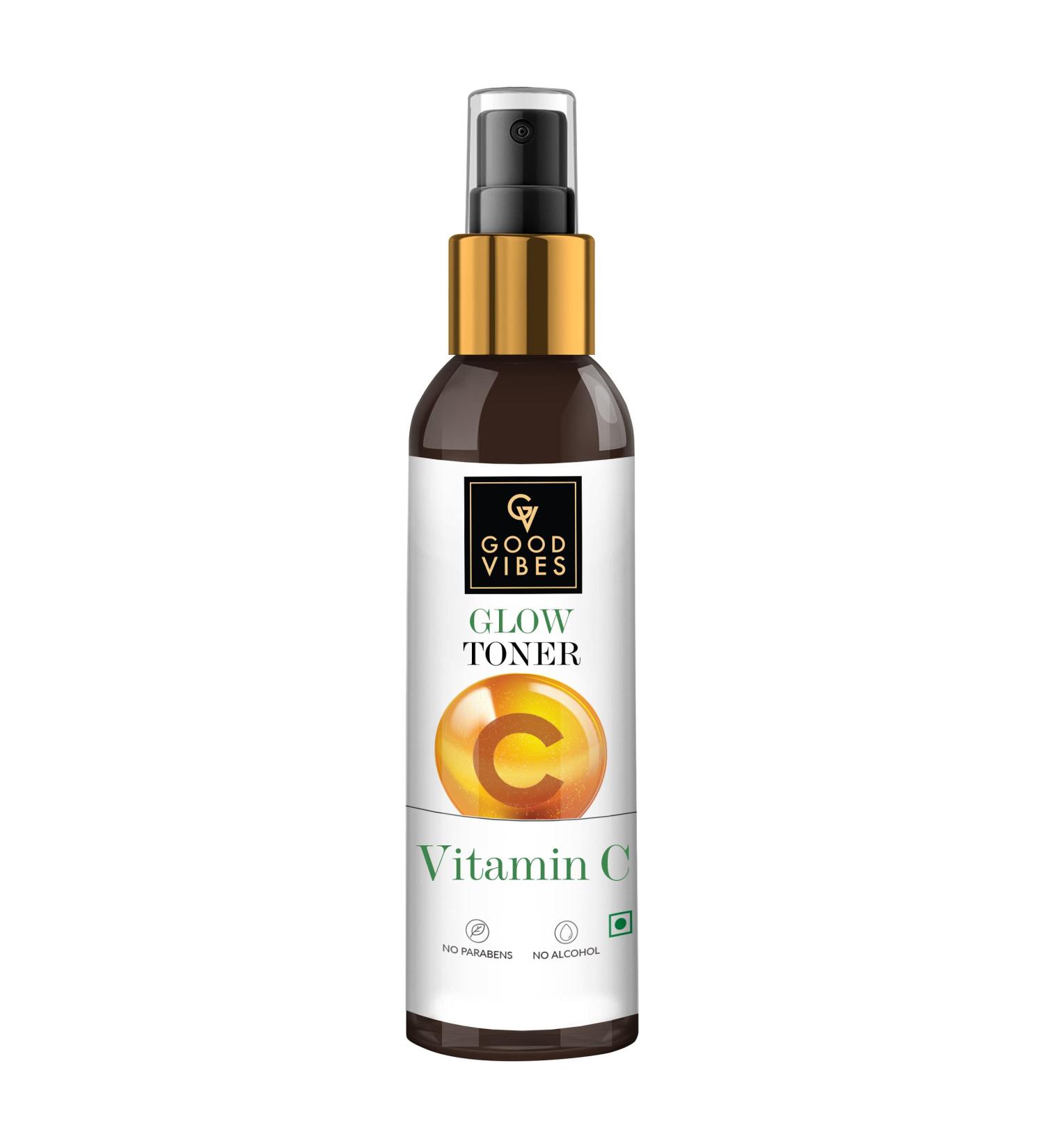 Good Vibes Vitamin C Face Toner Spray | Minimizes Pores & Hydrates | Alcohol & Sulfate-Free | Anti-Aging Facial Mist for All Skin Types | 4.06 Fl Oz (120ml - Buy Online on SooperMarket.com